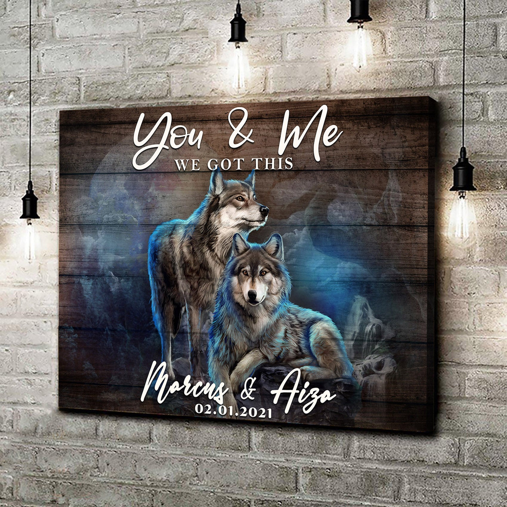 We Got This Couple Wolves Sign II on sale at MyriadMart