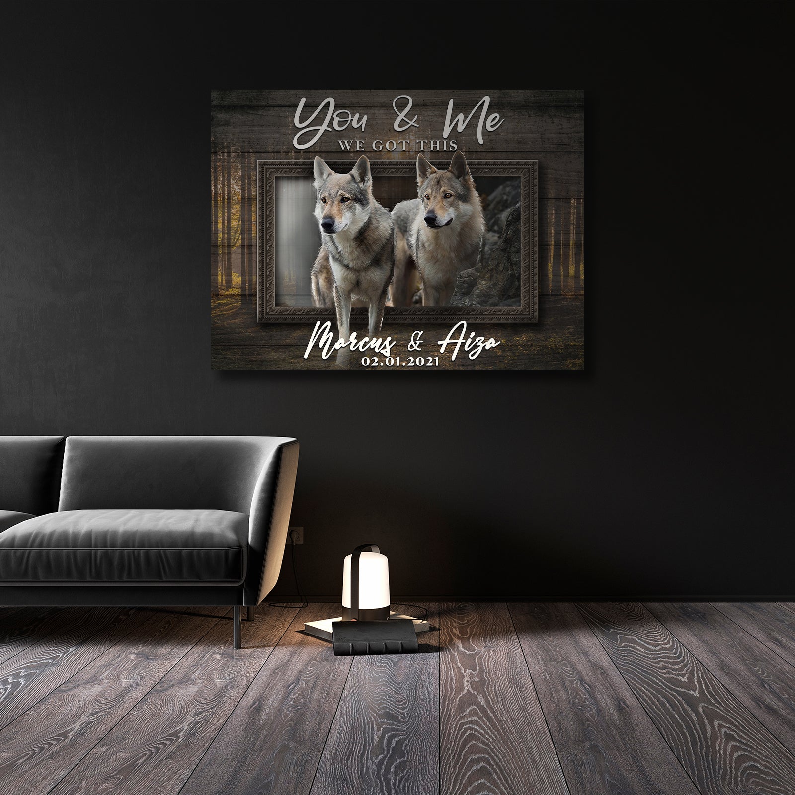 We Got This Couple Wolves Sign II on sale at MyriadMart