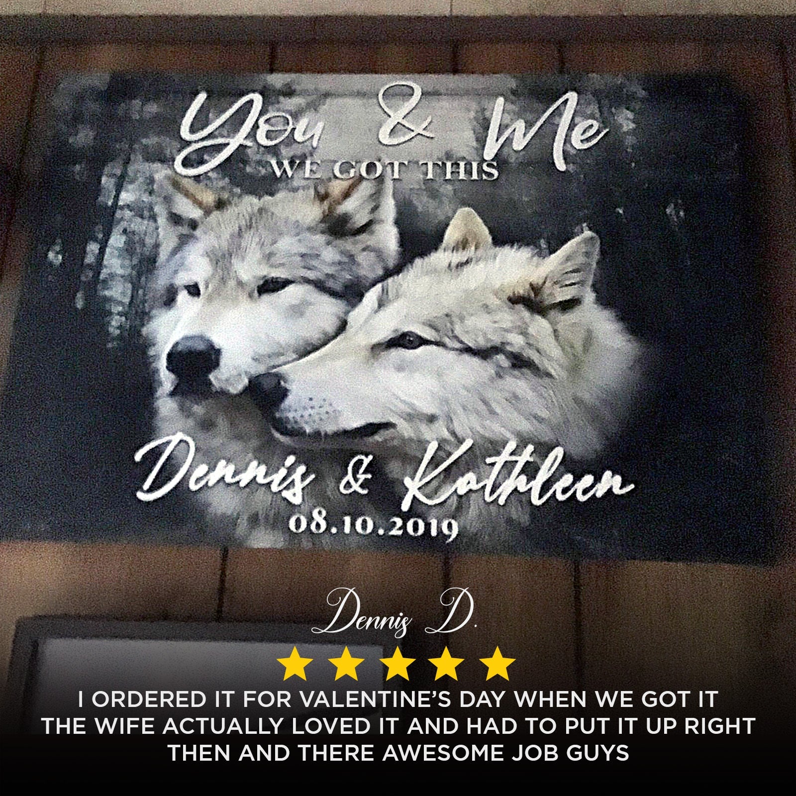 We Got This Couple Wolves Sign II on sale at MyriadMart