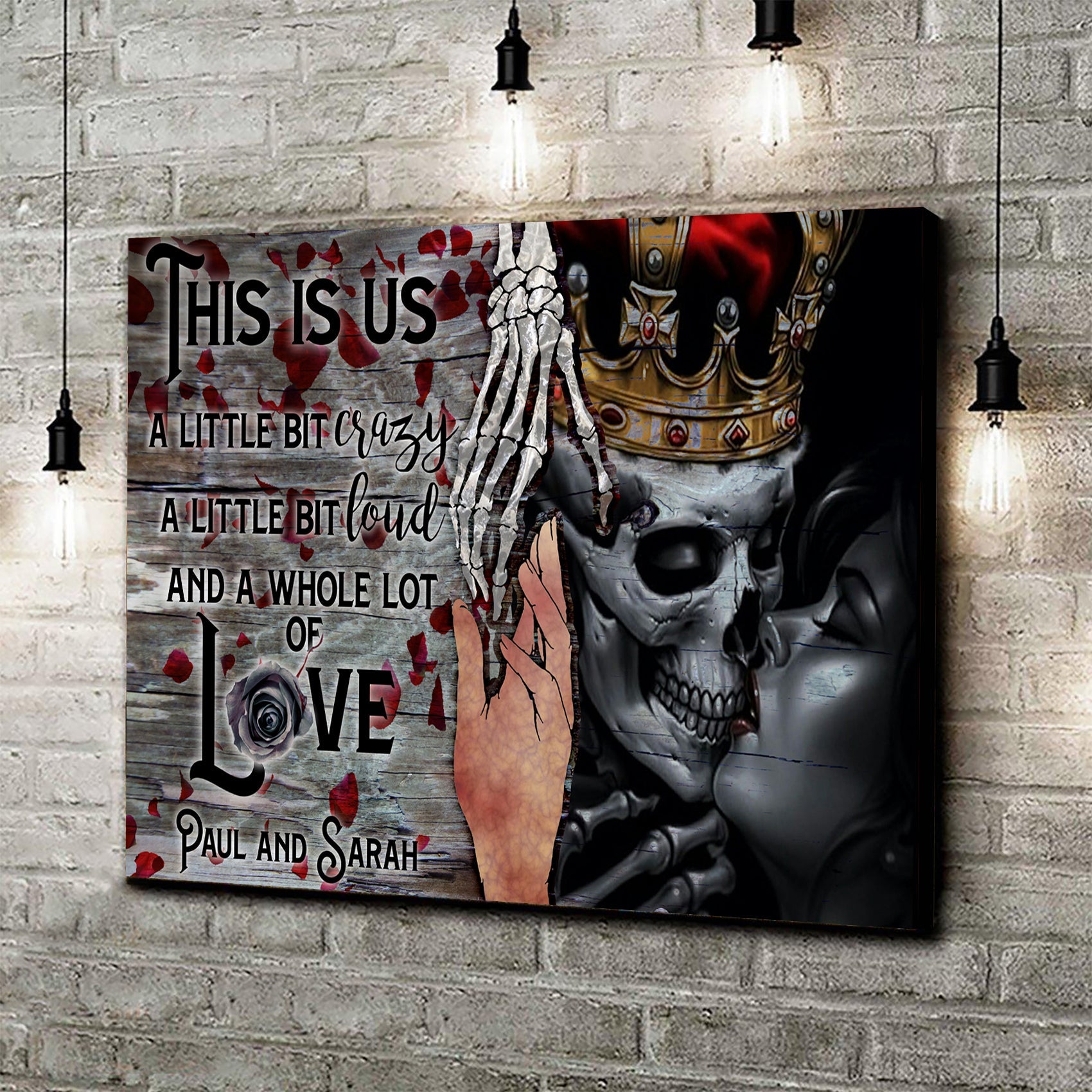 This Is Us Gothic Couple Sign on sale at MyriadMart