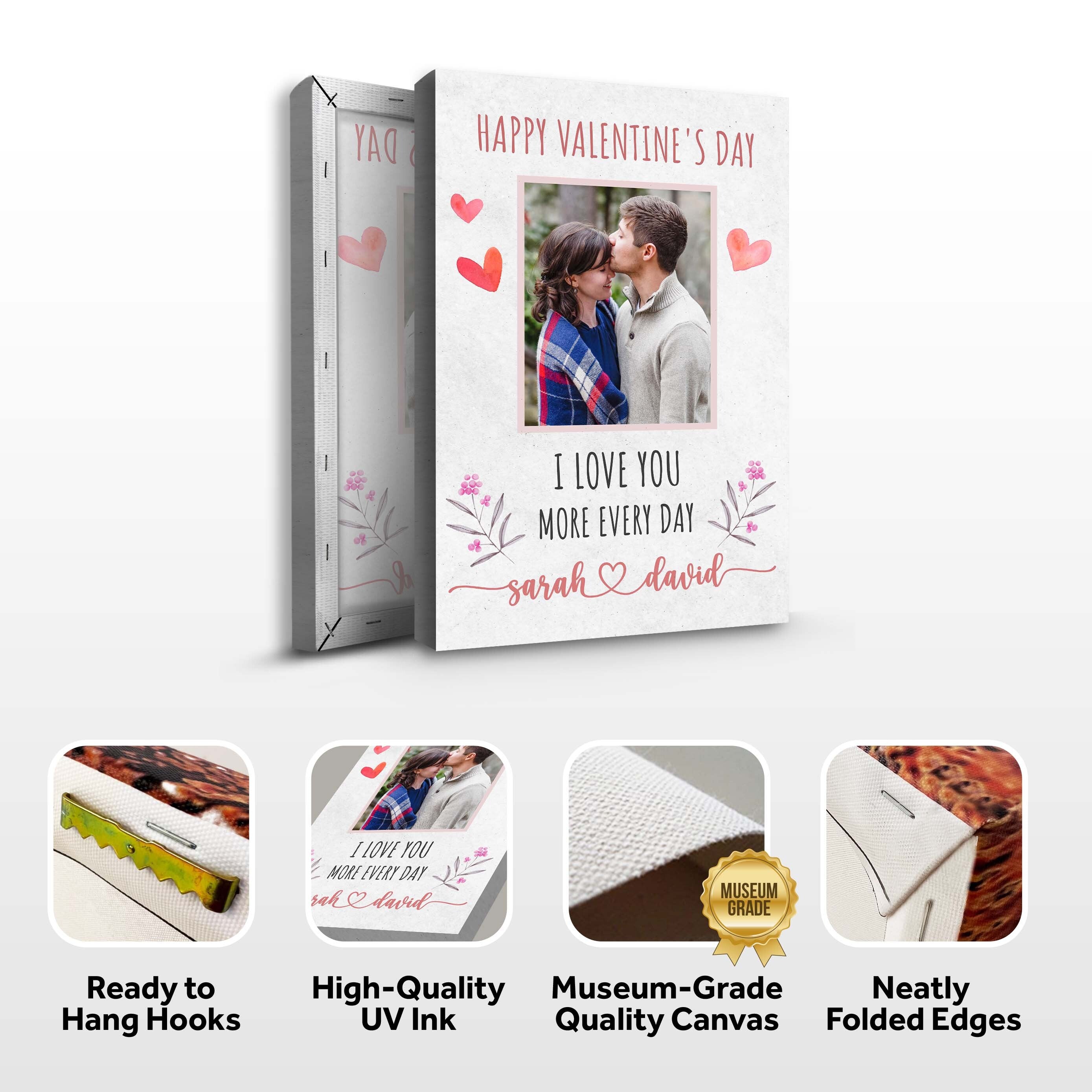 I Love You More Every Day Romantic Sign on sale at MyriadMart