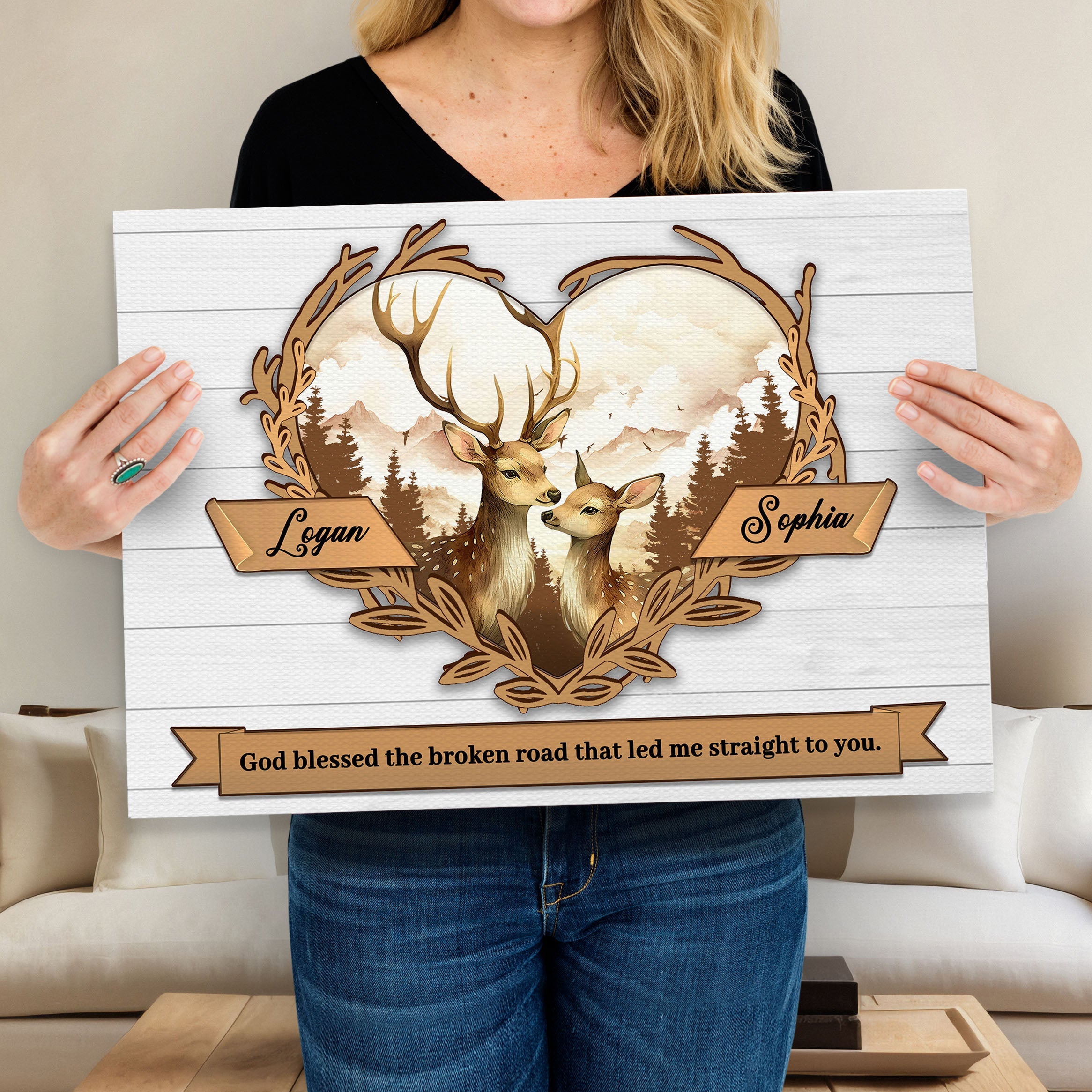 Couple Deer Sign II on sale at MyriadMart