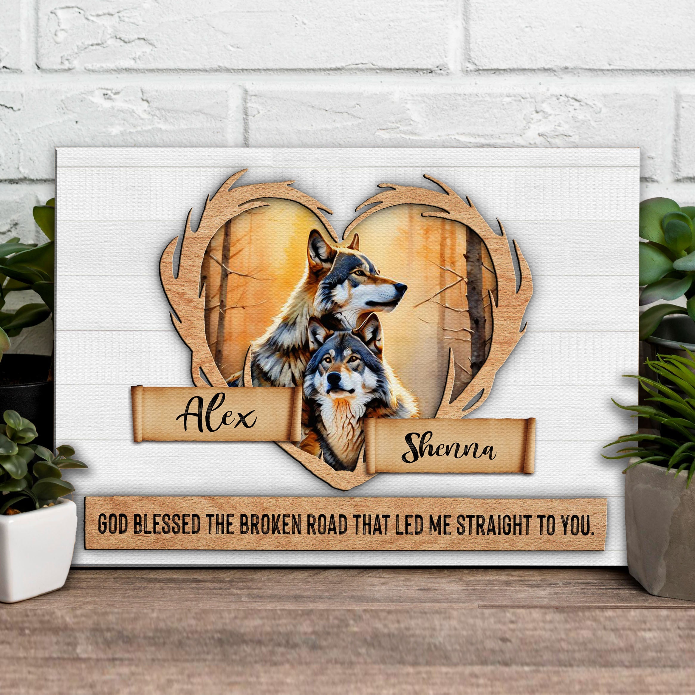 Couple Wolves Sign IV on sale at MyriadMart