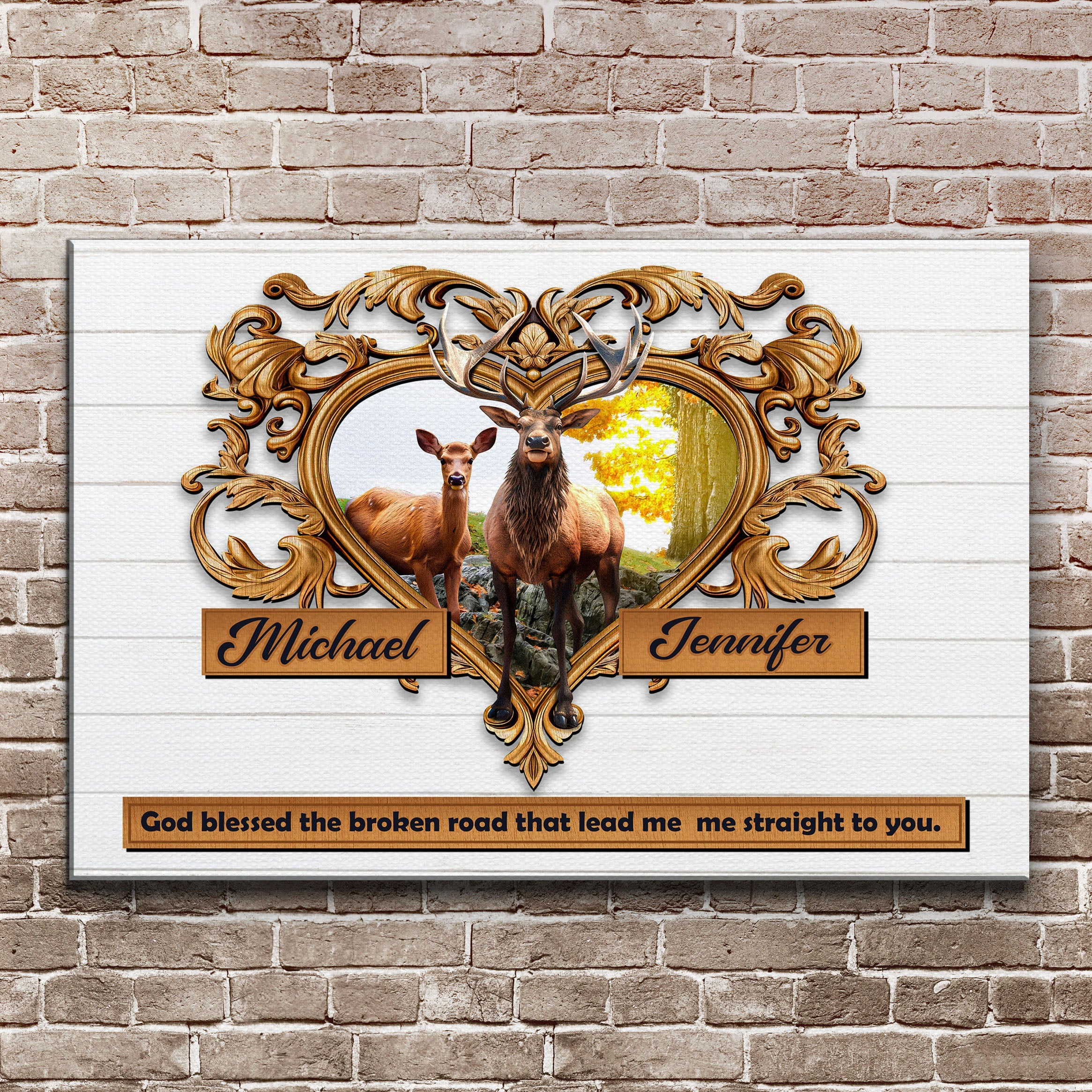 Couple Deer Sign on sale at MyriadMart