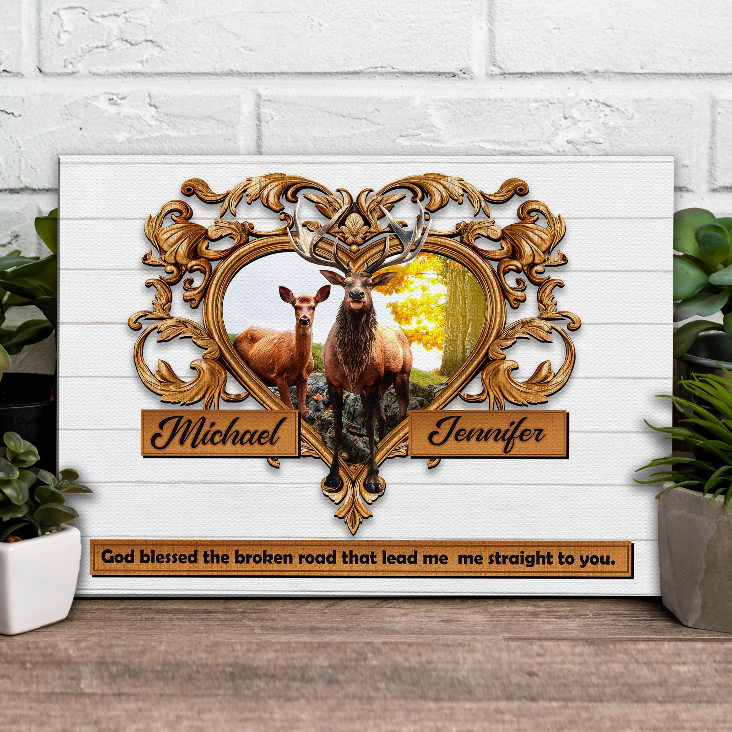 Couple Deer Sign on sale at MyriadMart