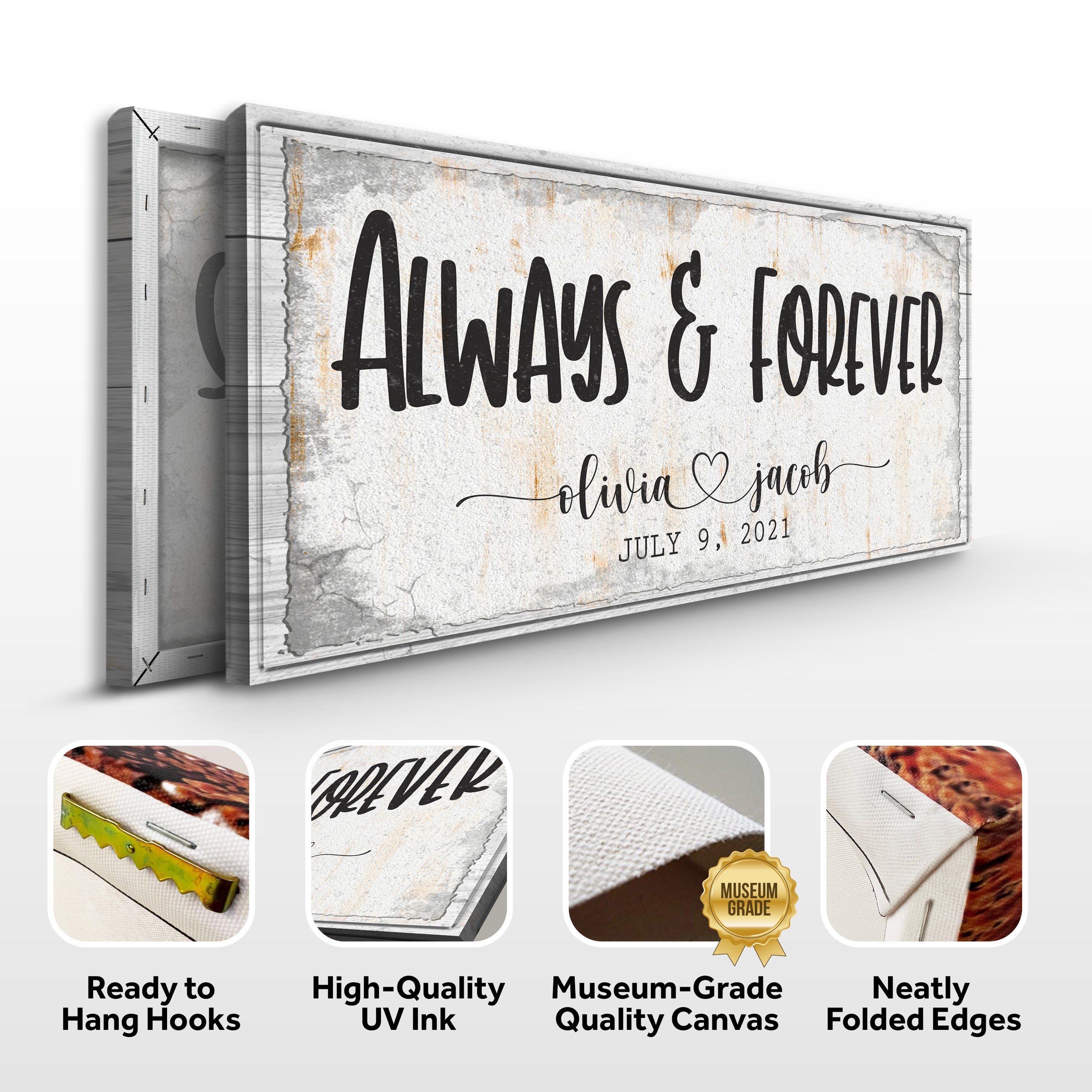 Always And Forever Couple Sign on sale at MyriadMart