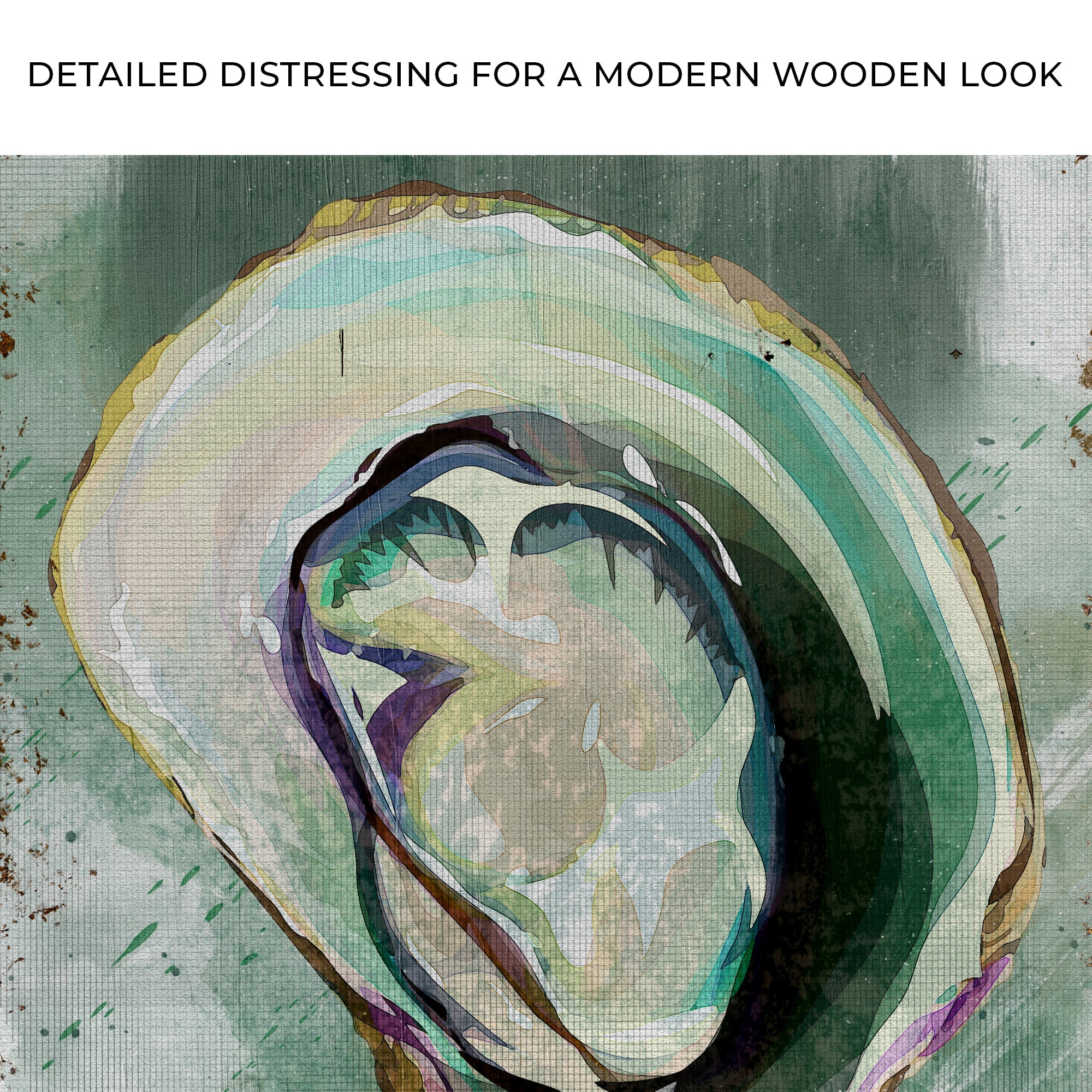 Oyster Shell Abstract Portrait Canvas Wall Art on sale at MyriadMart