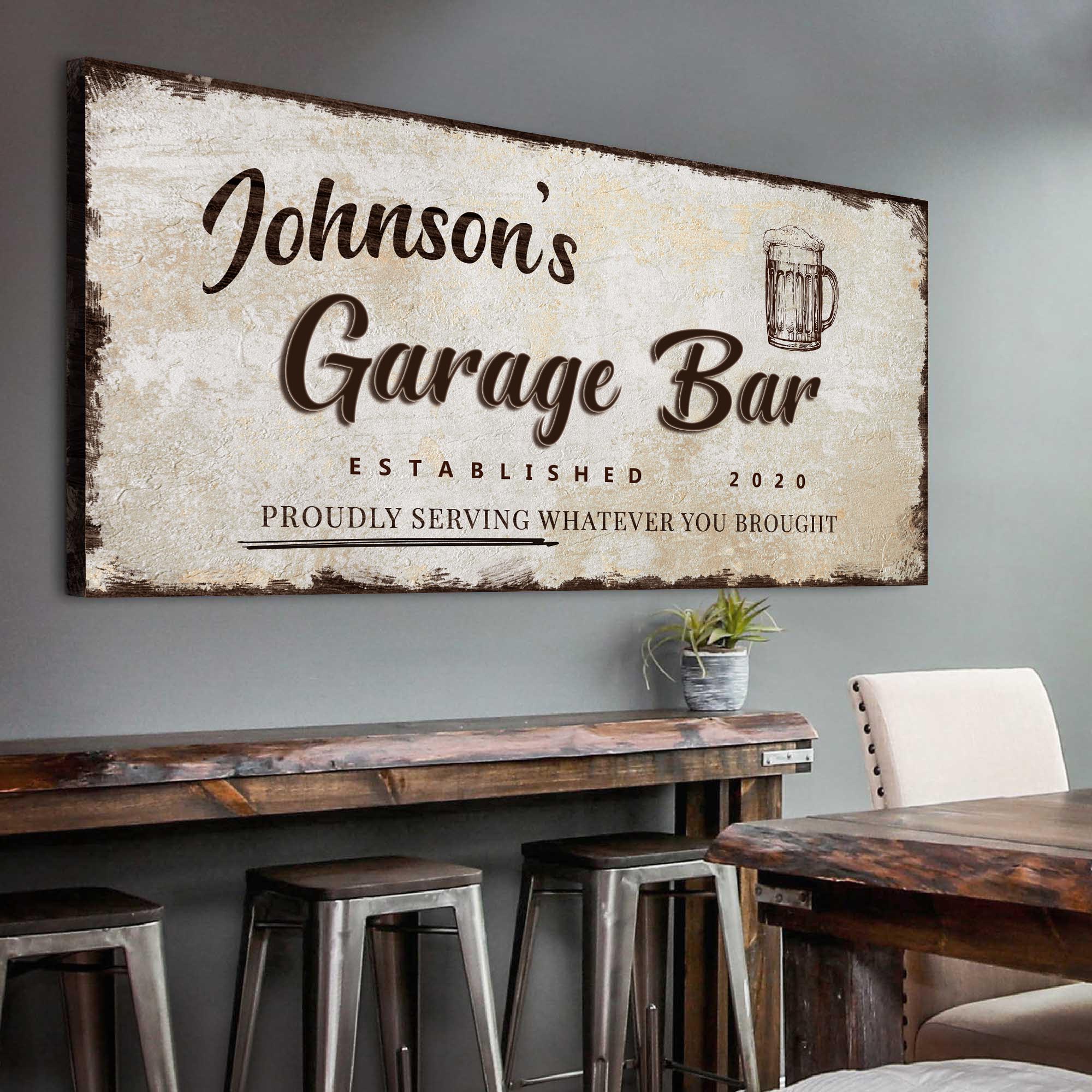 Garage Bar Sign VIII on sale at MyriadMart