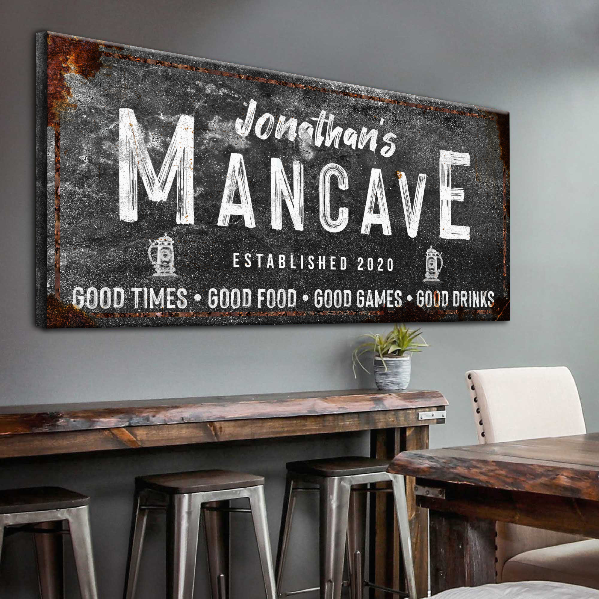 Good Times Man Cave Sign on sale at MyriadMart