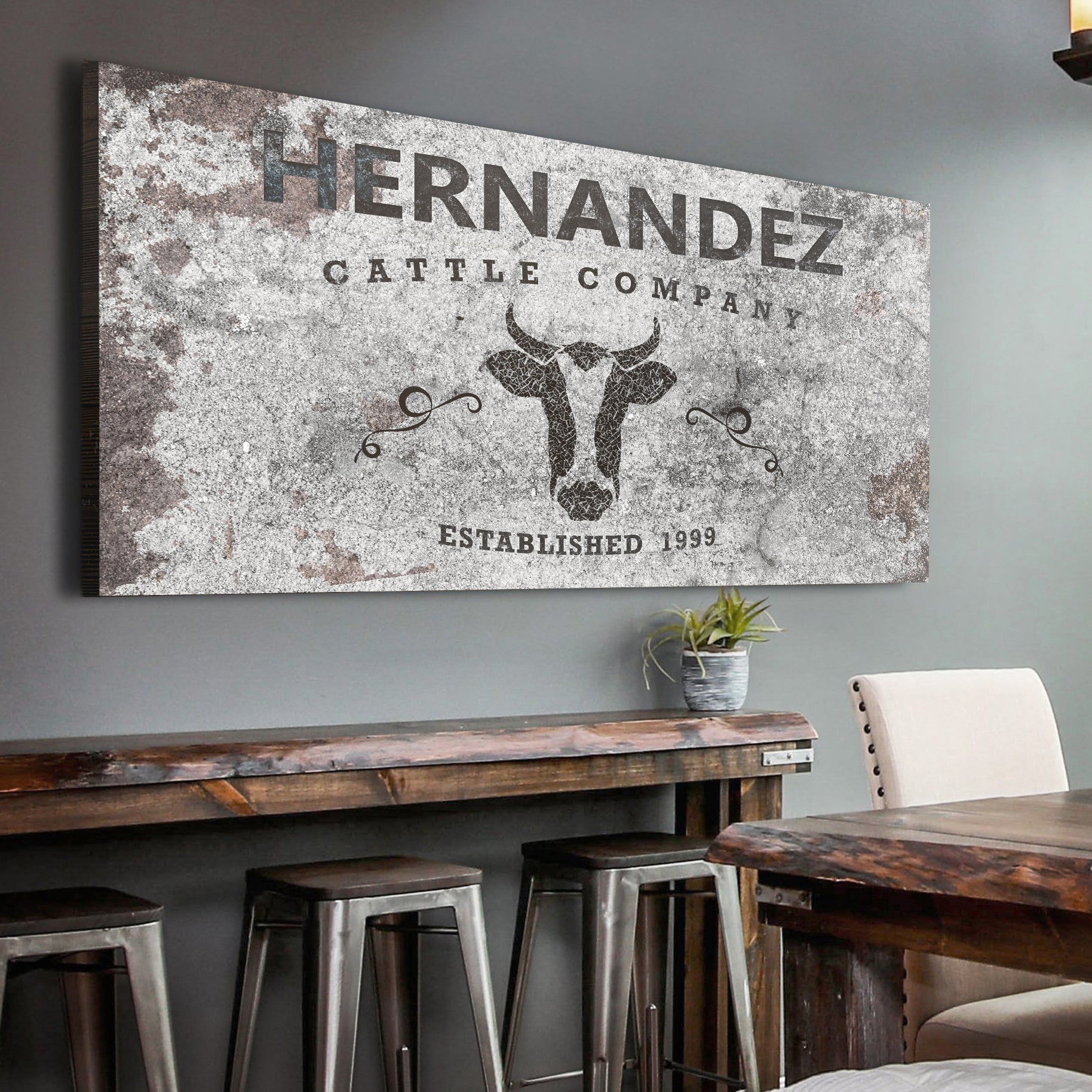 Cattle Company Sign II on sale at MyriadMart