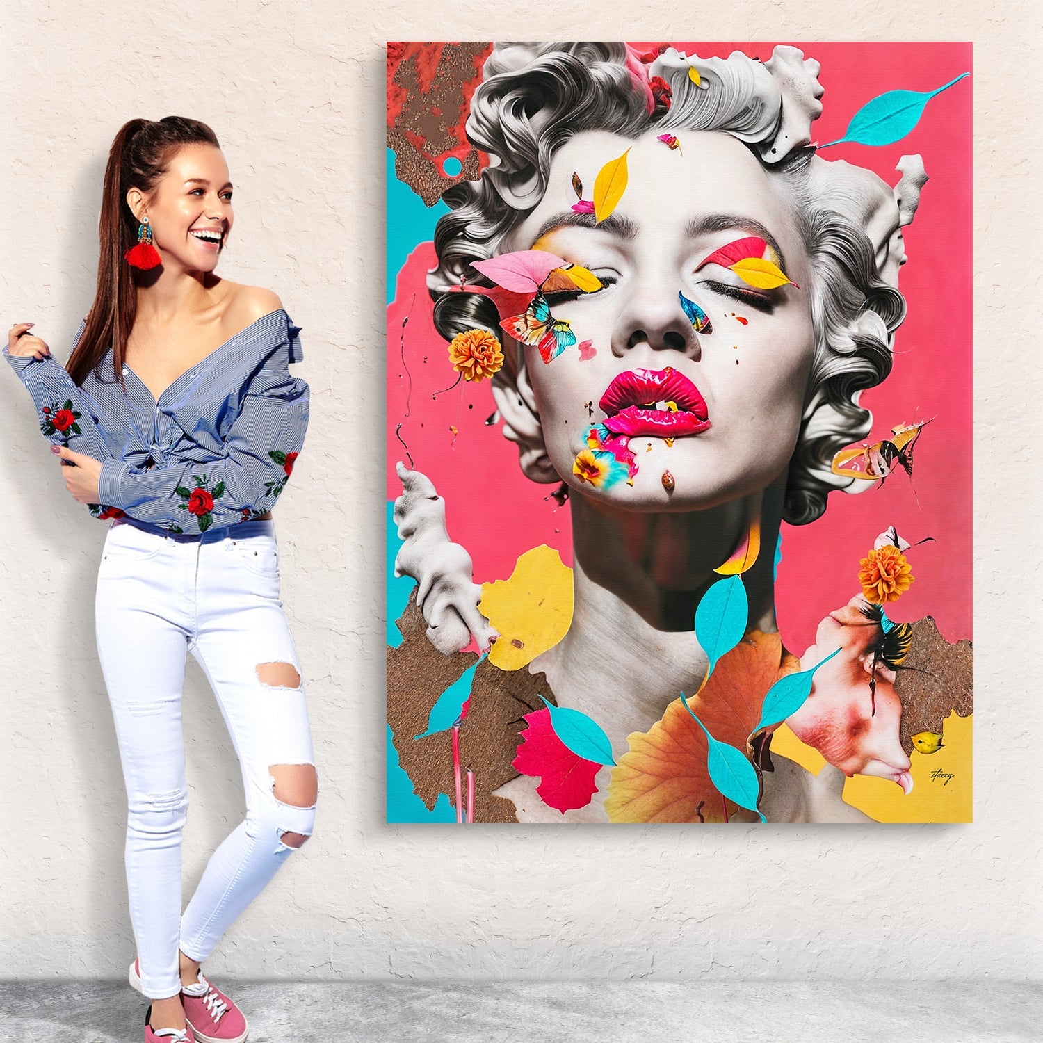 Canvas Print: "Chroma Whimsy" on sale at MyriadMart