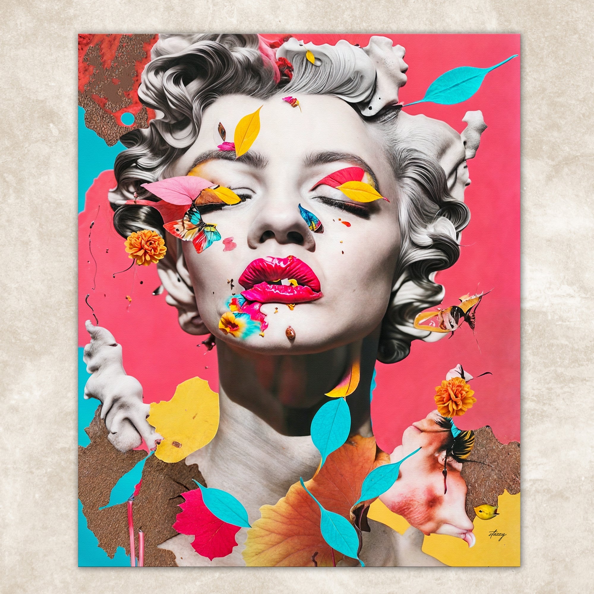 Canvas Print: "Chroma Whimsy" on sale at MyriadMart