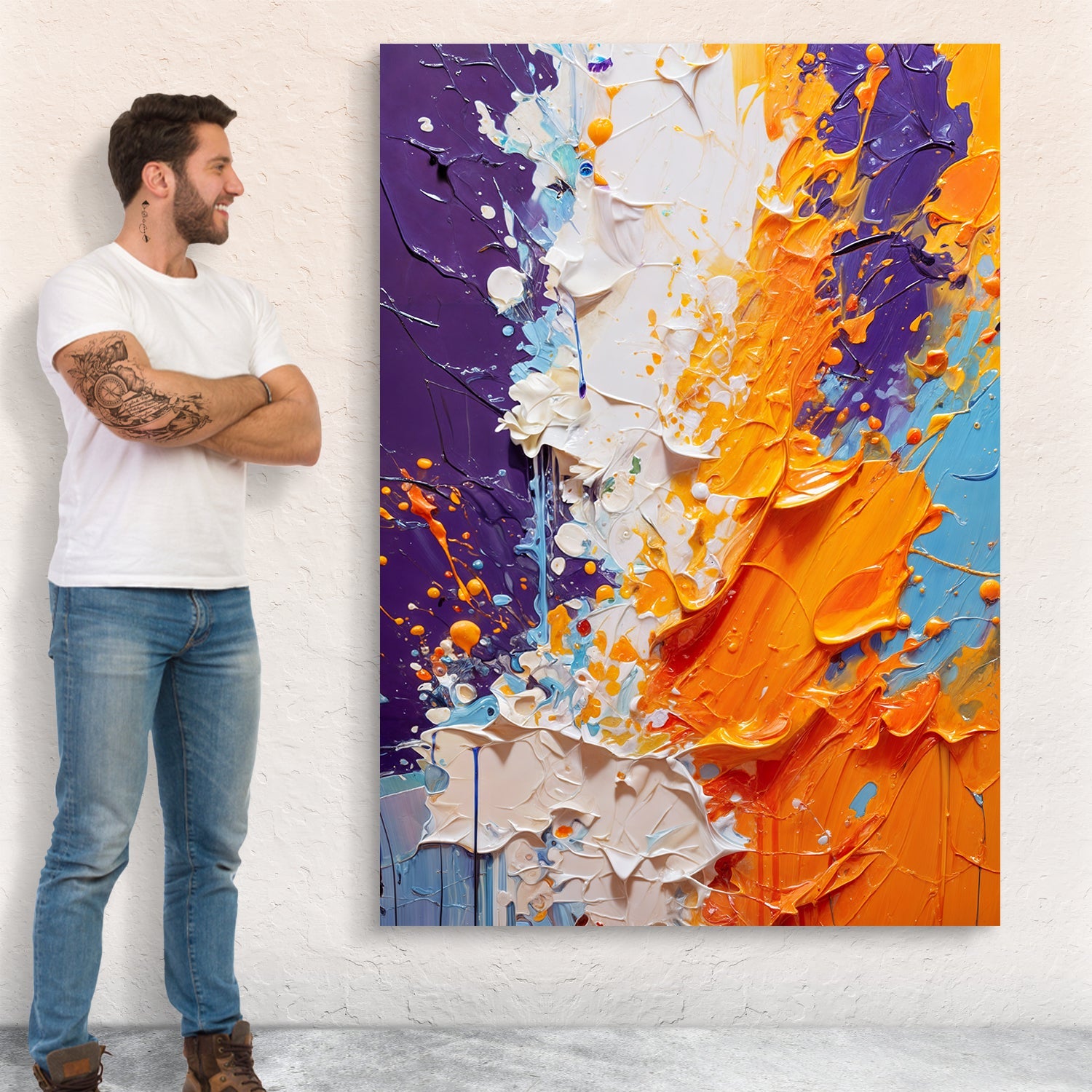 Canvas Print: "Chromatic Rift" on sale at MyriadMart