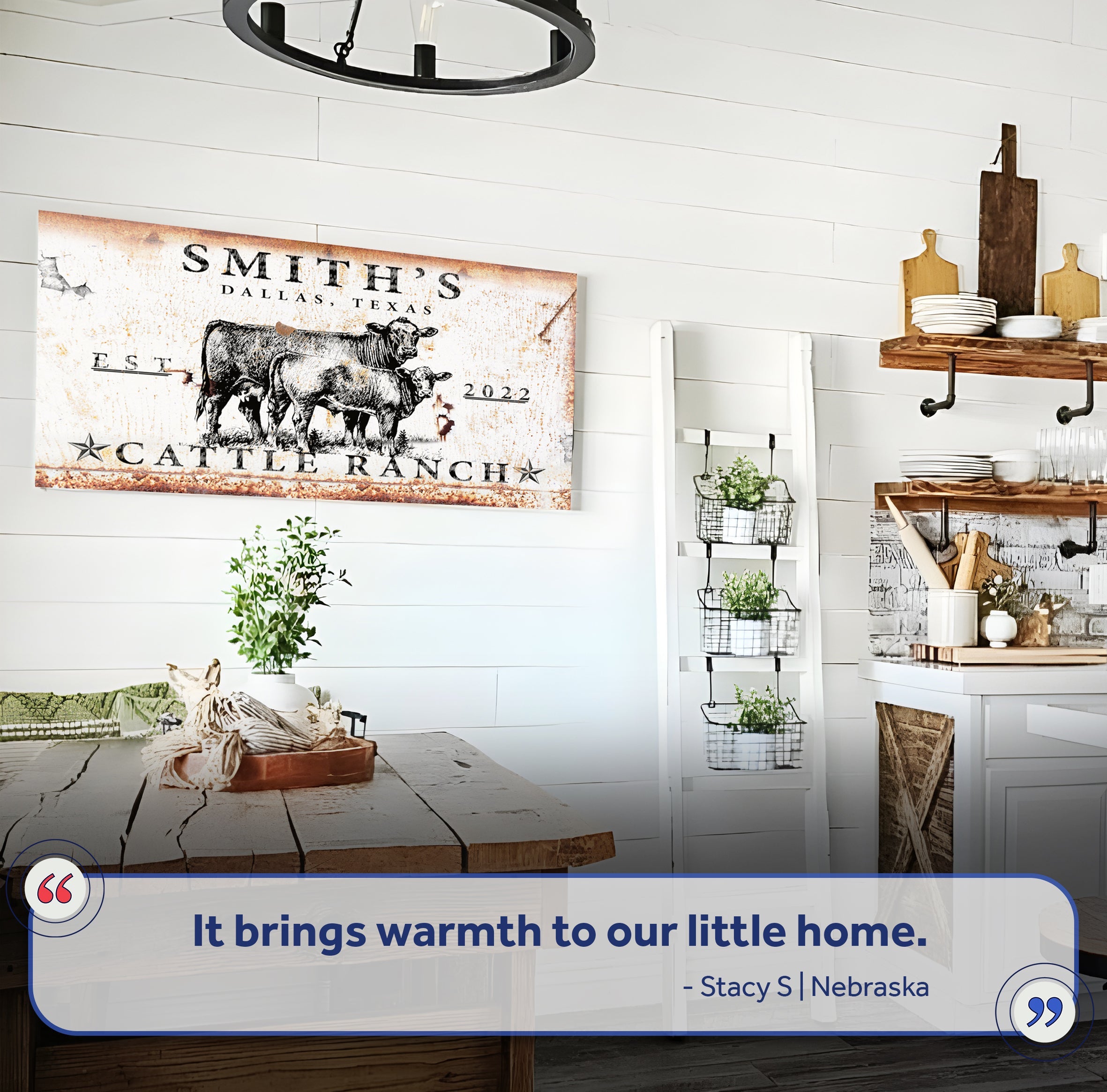 Cattle Ranch Sign II on sale at MyriadMart