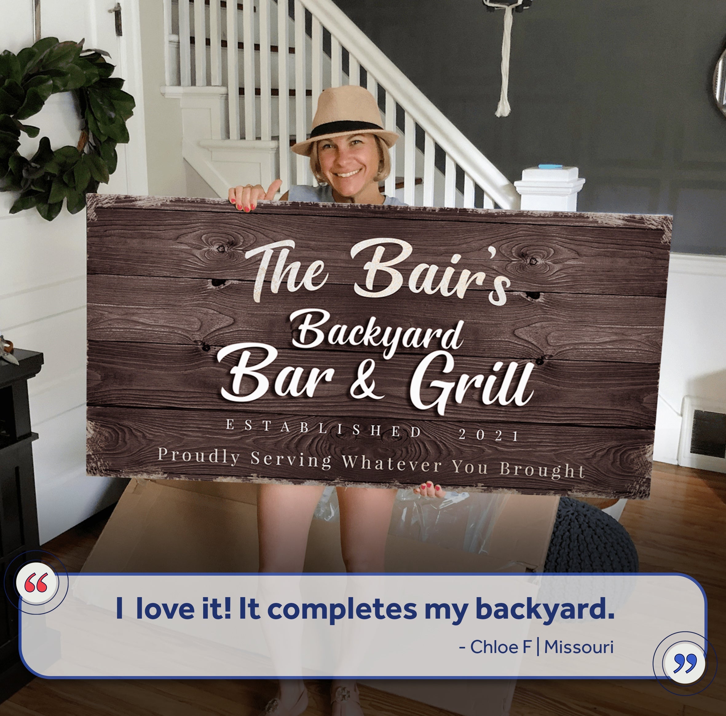 Backyard Bar & Grill Sign XV on sale at MyriadMart