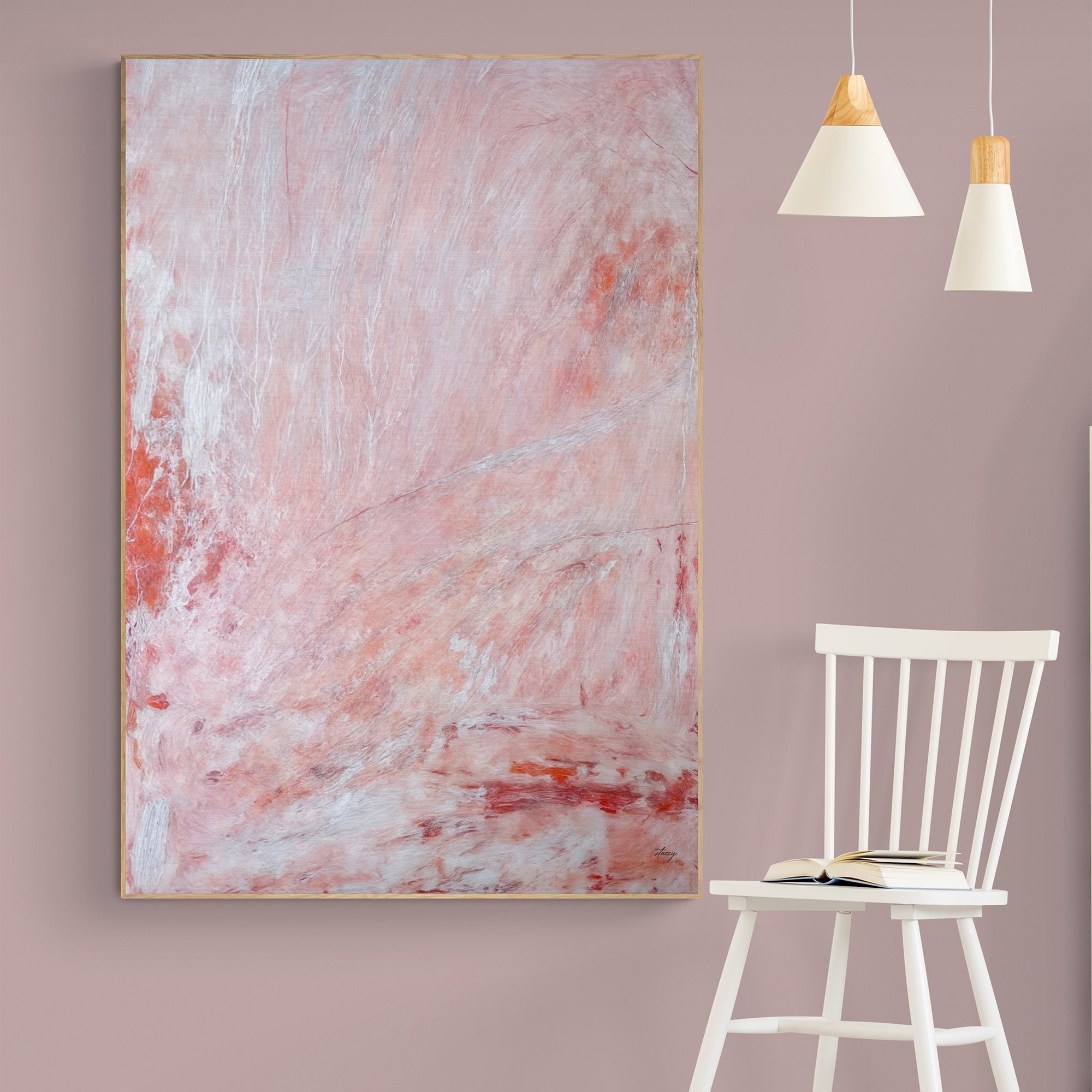 Canvas Print: "Crimson Veil" on sale at MyriadMart