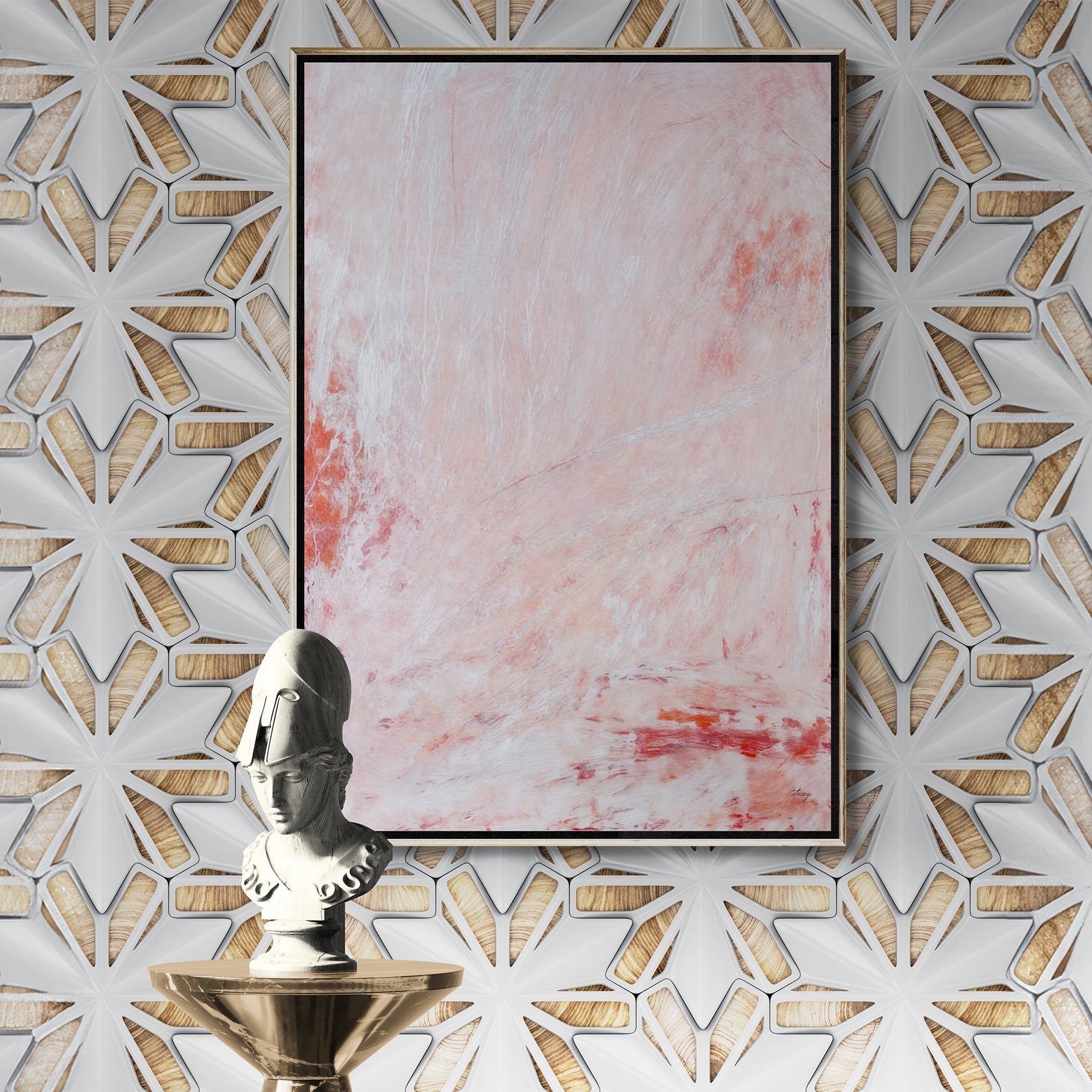 Canvas Print: "Crimson Veil" on sale at MyriadMart