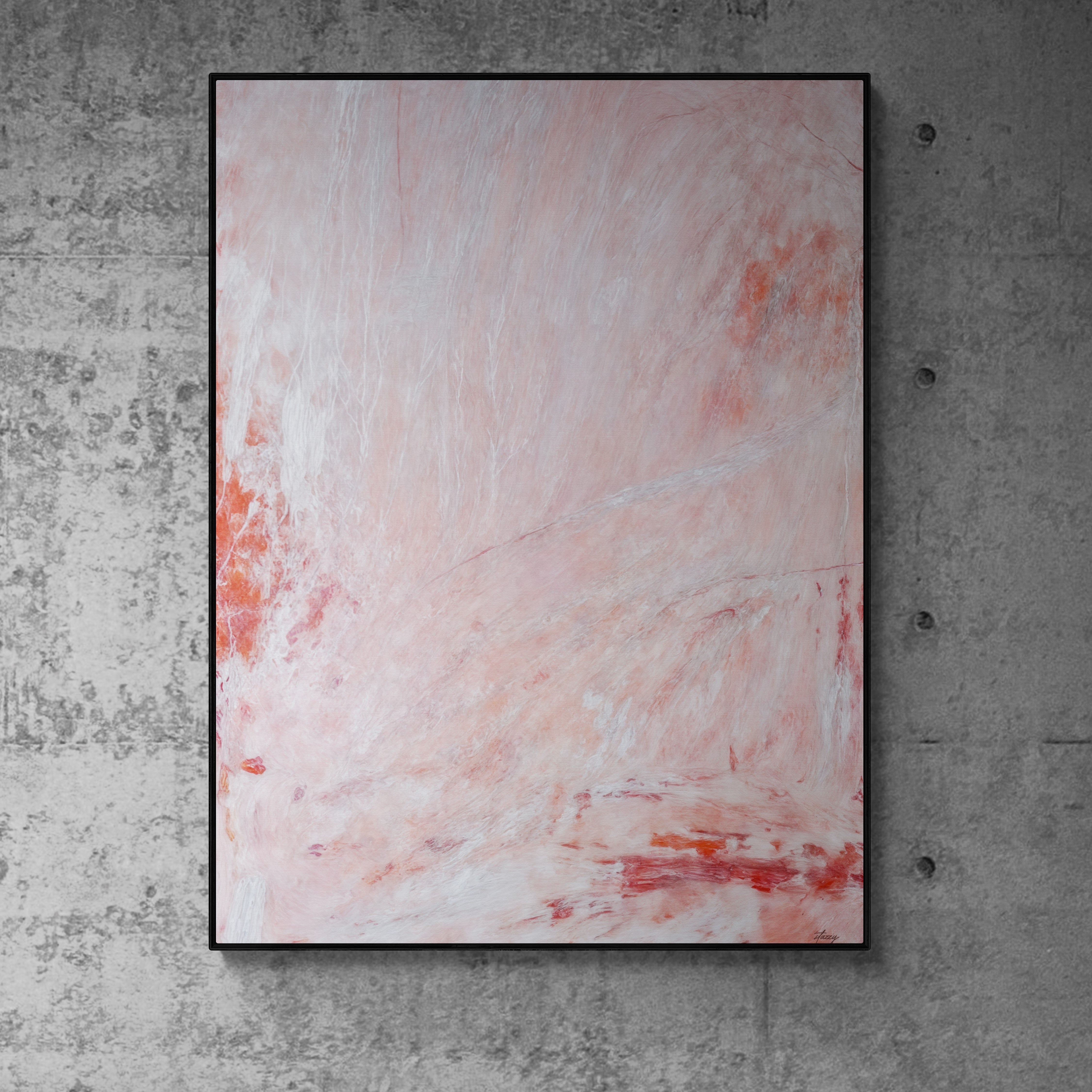 Canvas Print: "Crimson Veil" on sale at MyriadMart