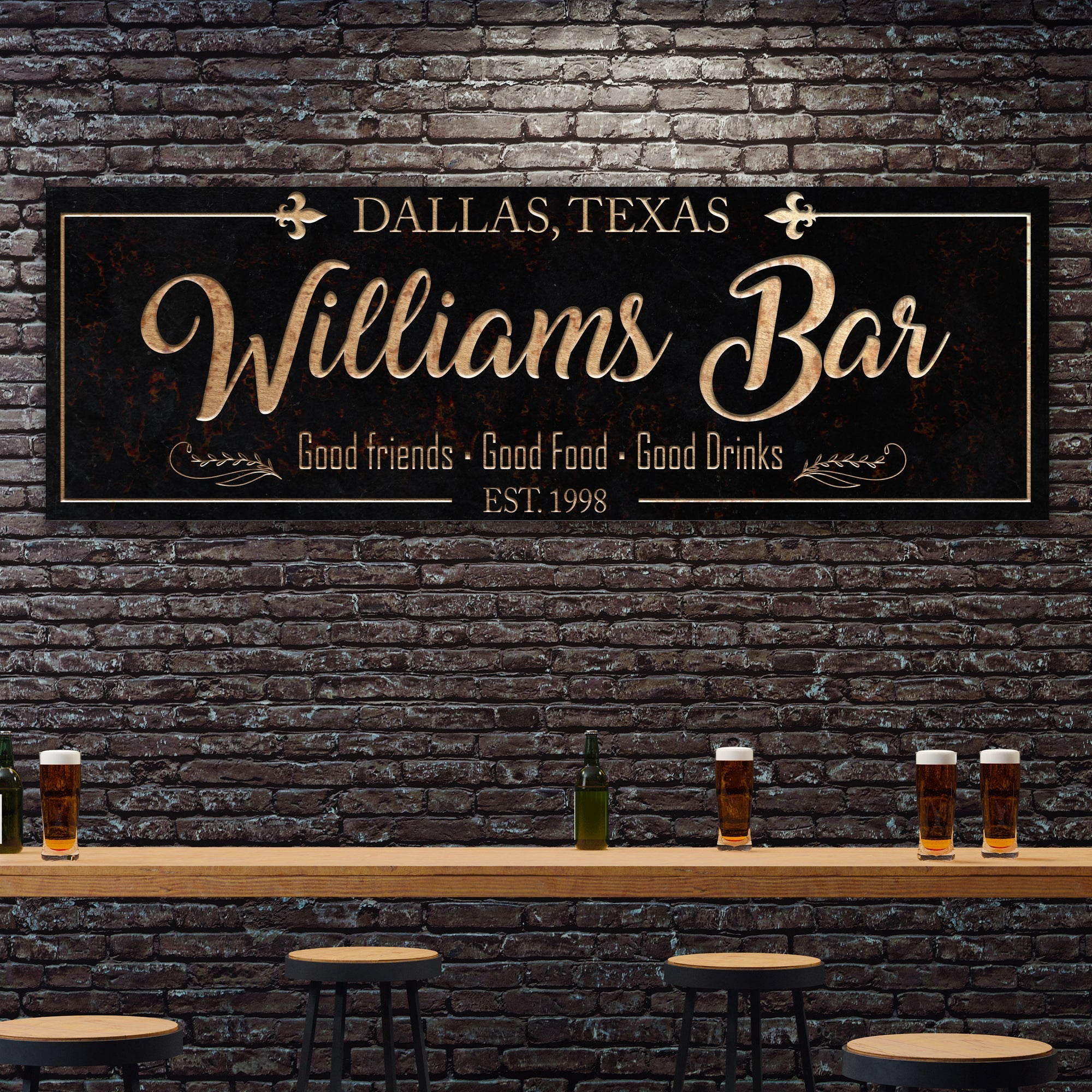 Custom Bar Sign on sale at MyriadMart