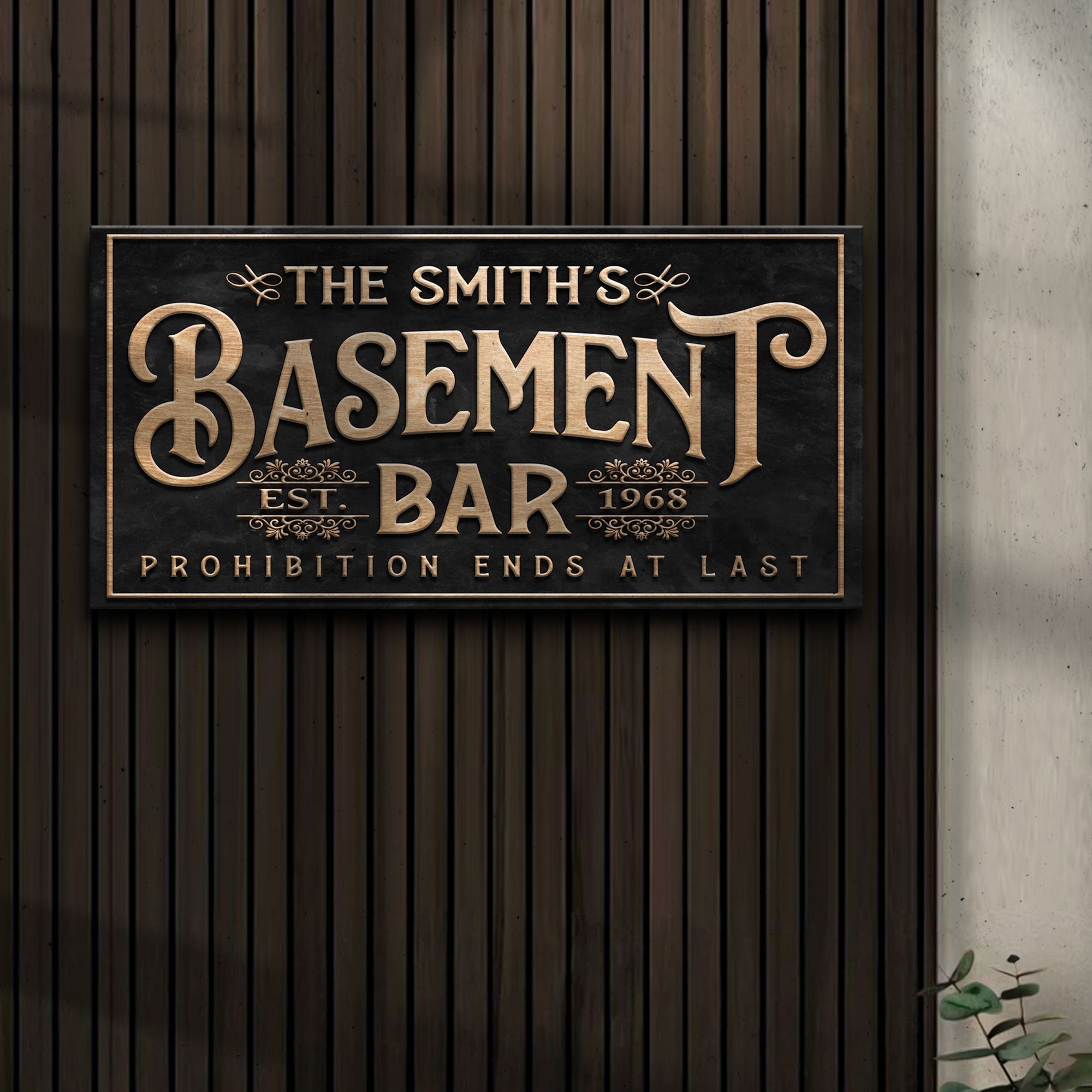 Custom Basement Bar Sign on sale at MyriadMart