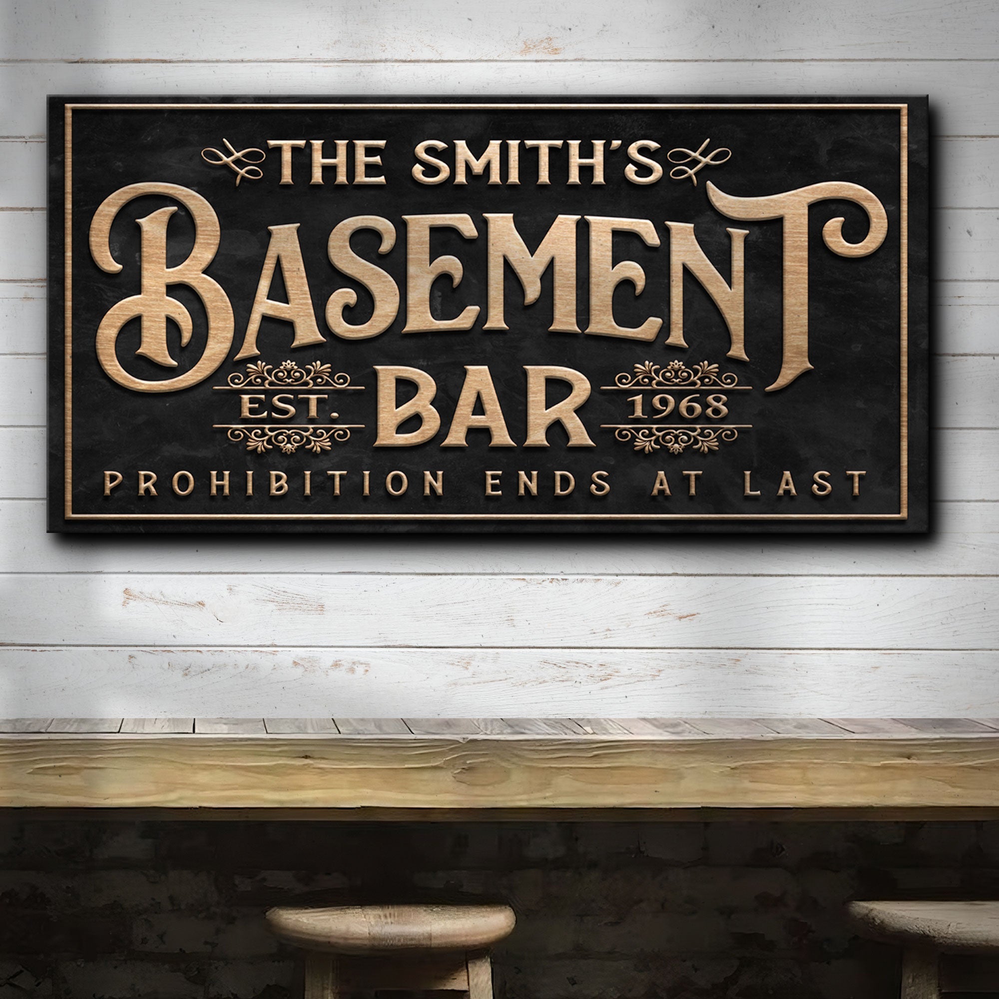 Custom Basement Bar Sign on sale at MyriadMart
