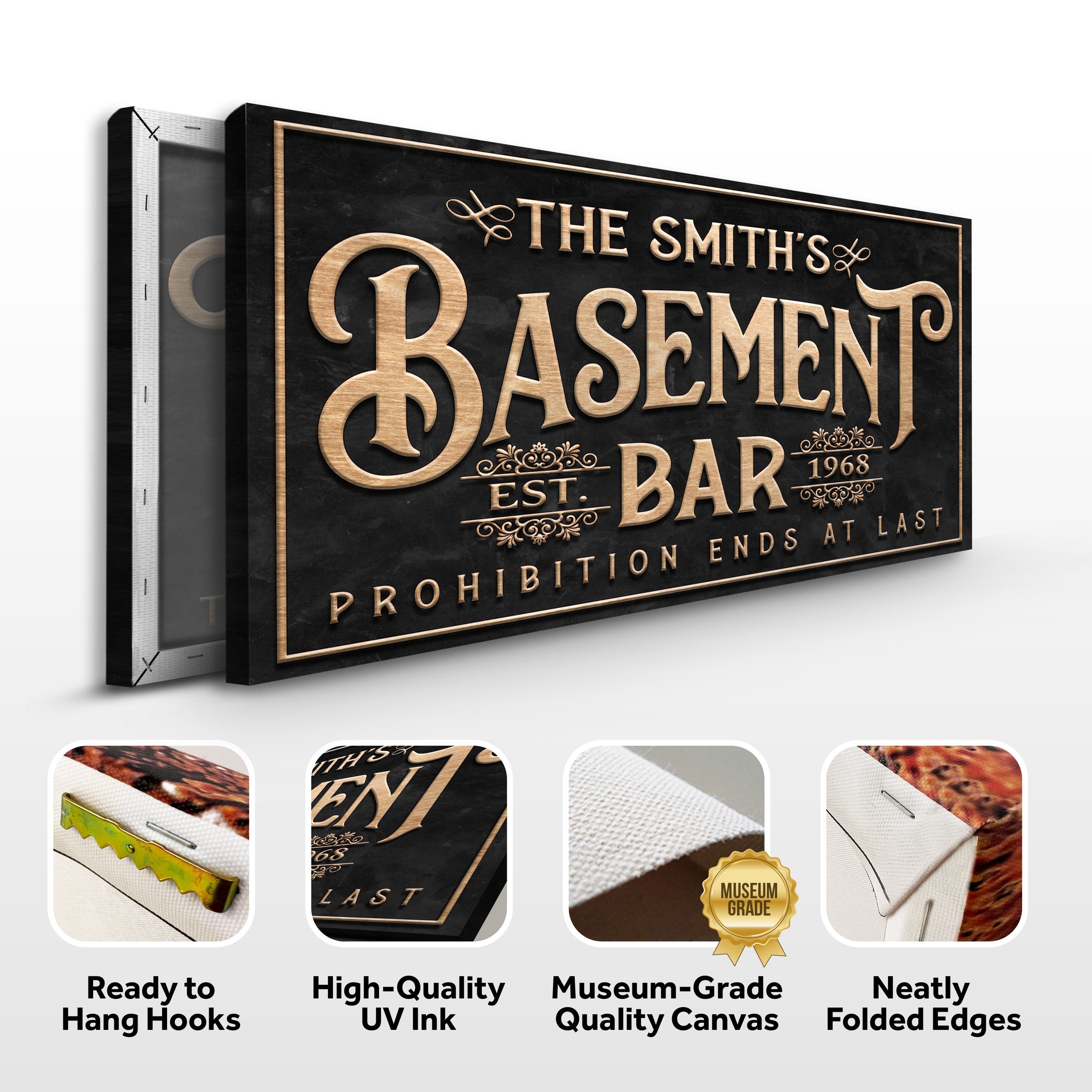 Custom Basement Bar Sign on sale at MyriadMart