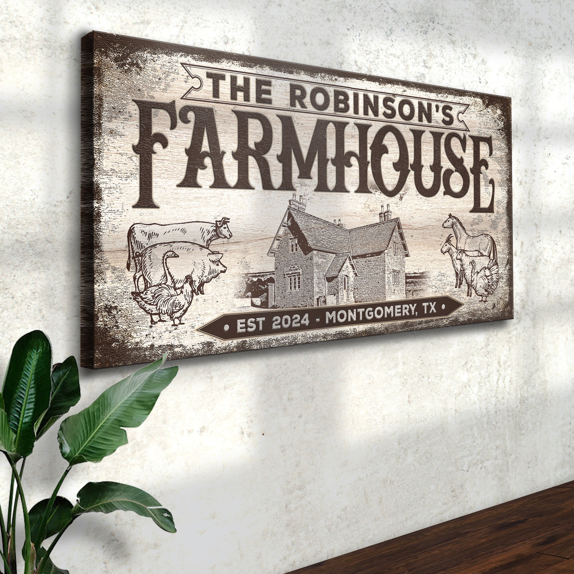 Custom Farmhouse Sign III on sale at MyriadMart