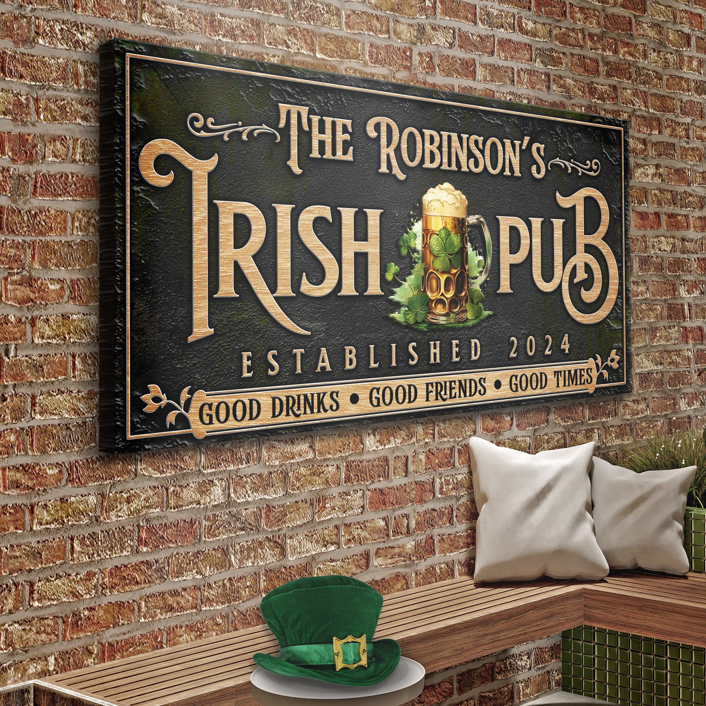 Custom Irish Pub Bar Sign III on sale at MyriadMart
