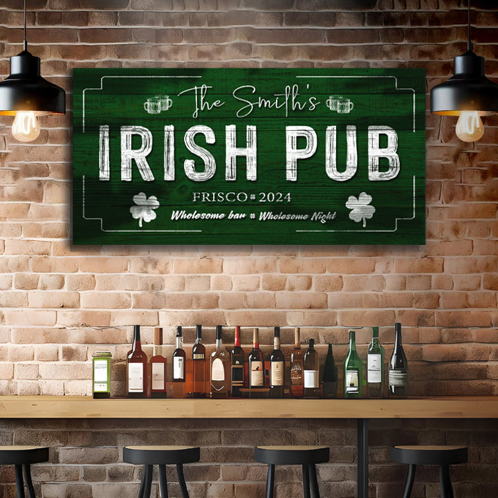Custom Irish Pub Bar Sign on sale at MyriadMart