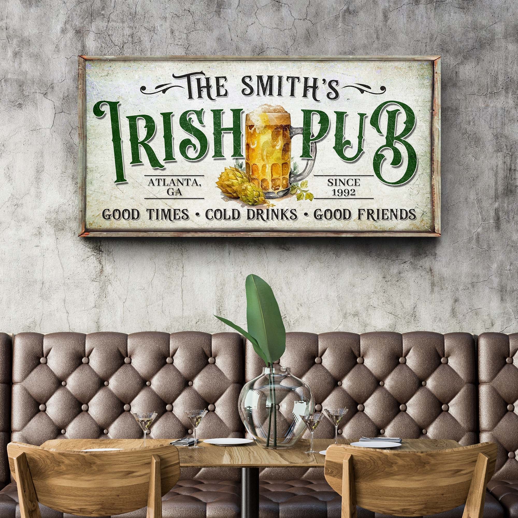 Custom Irish Pub Bar Sign II on sale at MyriadMart