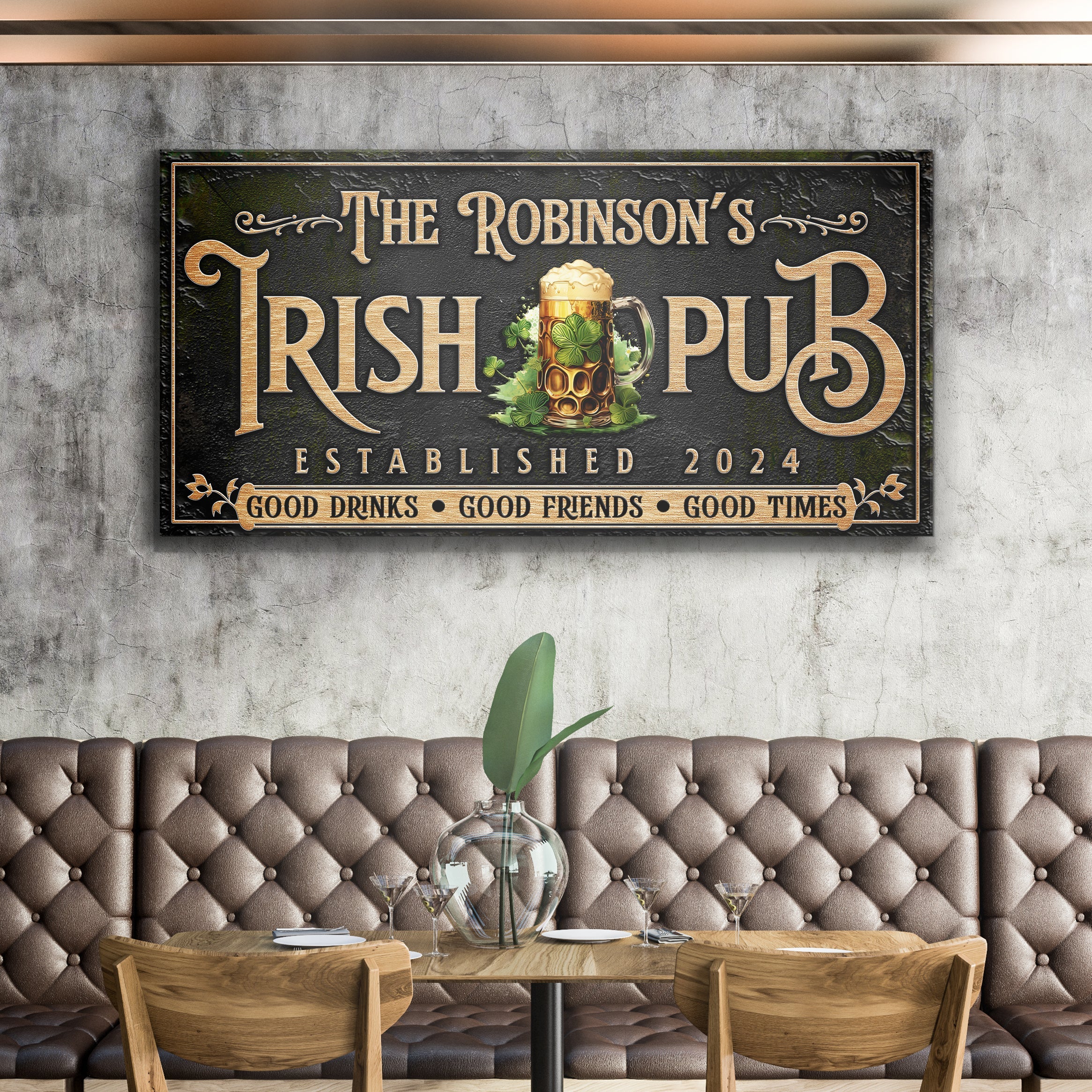 Custom Irish Pub Bar Sign III on sale at MyriadMart