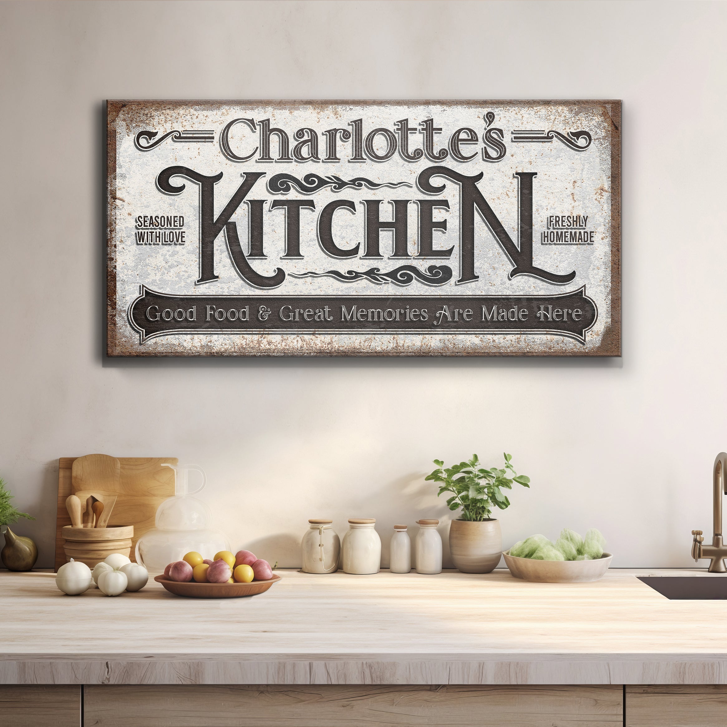 Custom Kitchen Sign II on sale at MyriadMart
