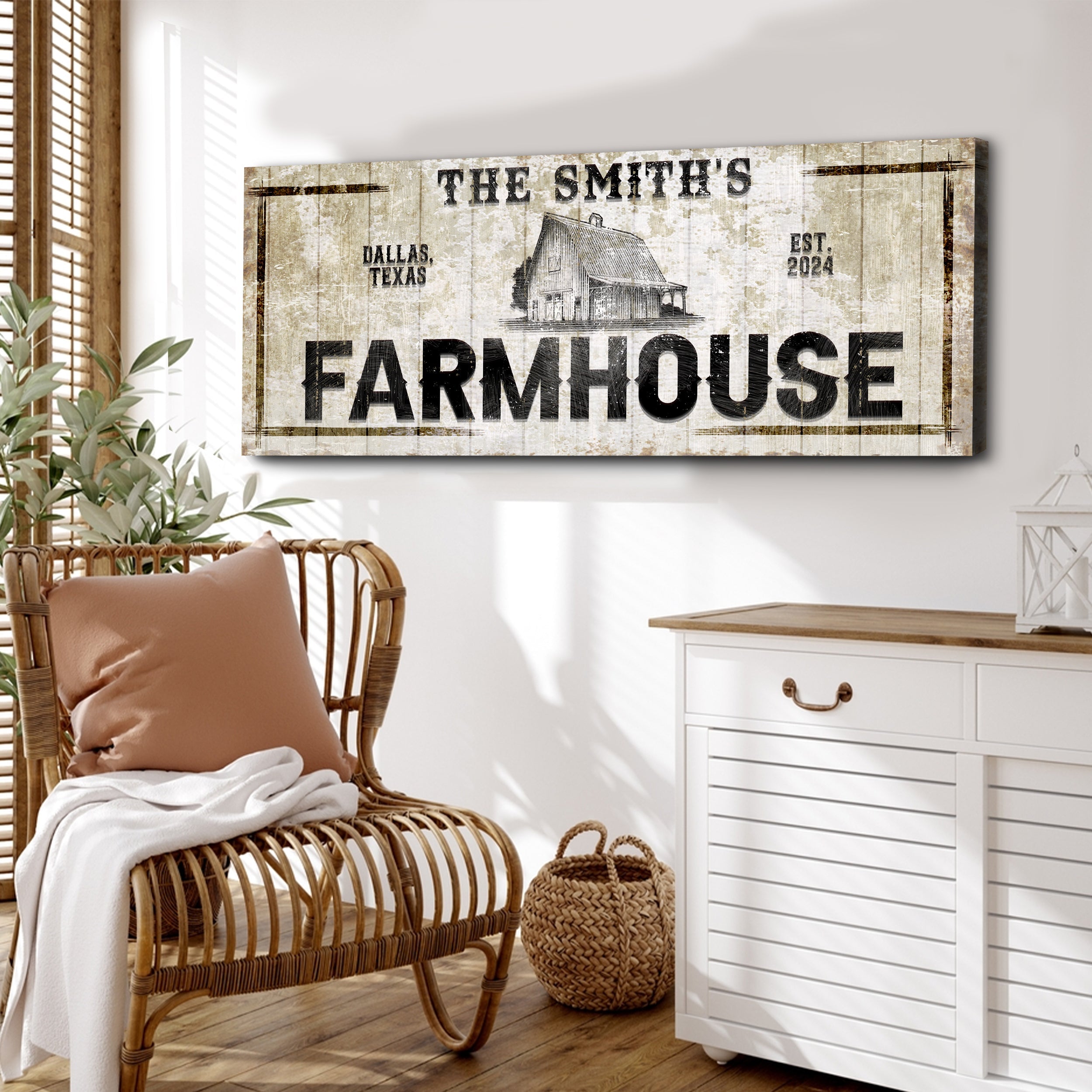 Custom Rustic Farmhouse Sign on sale at MyriadMart