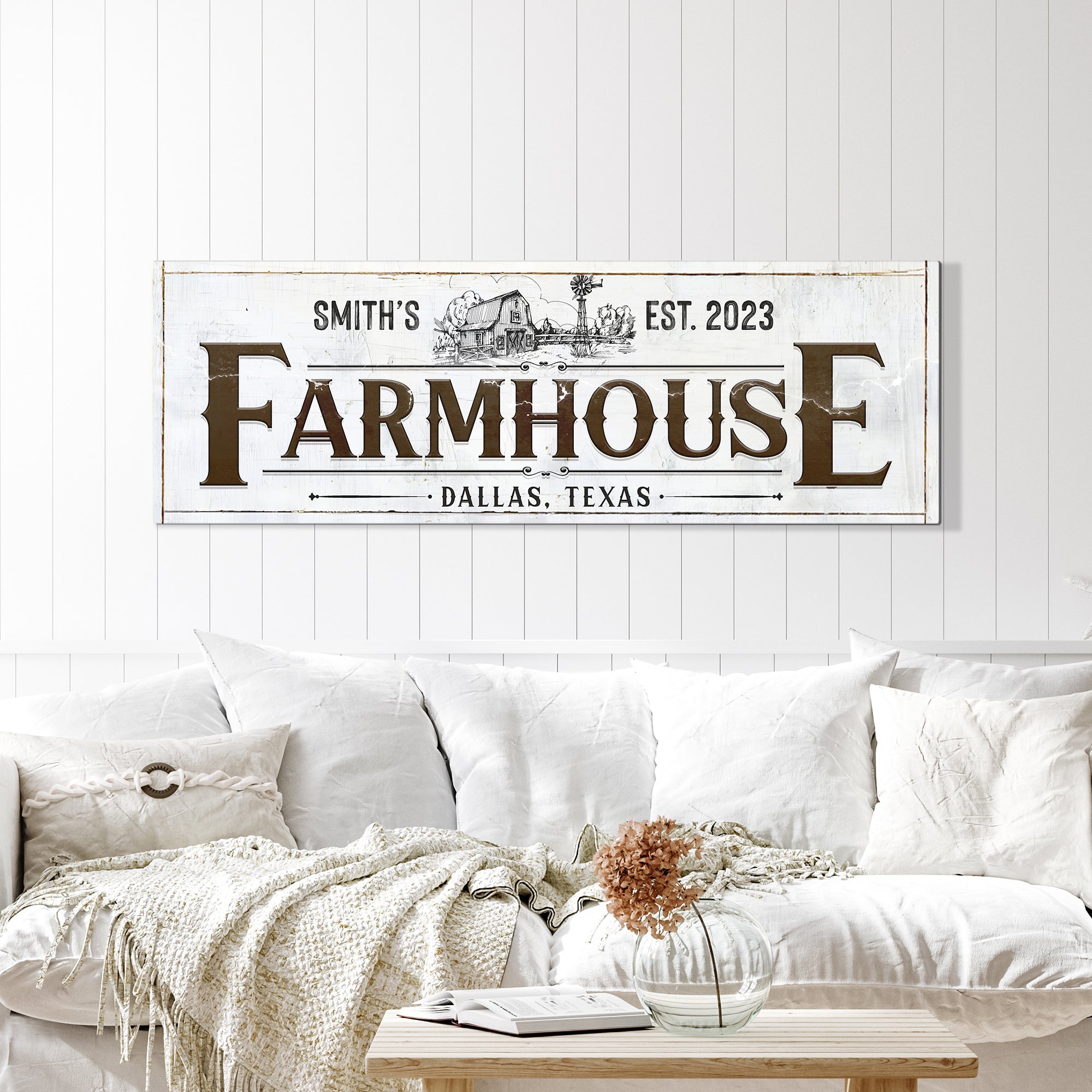 Custom Rustic Farmhouse Sign II on sale at MyriadMart