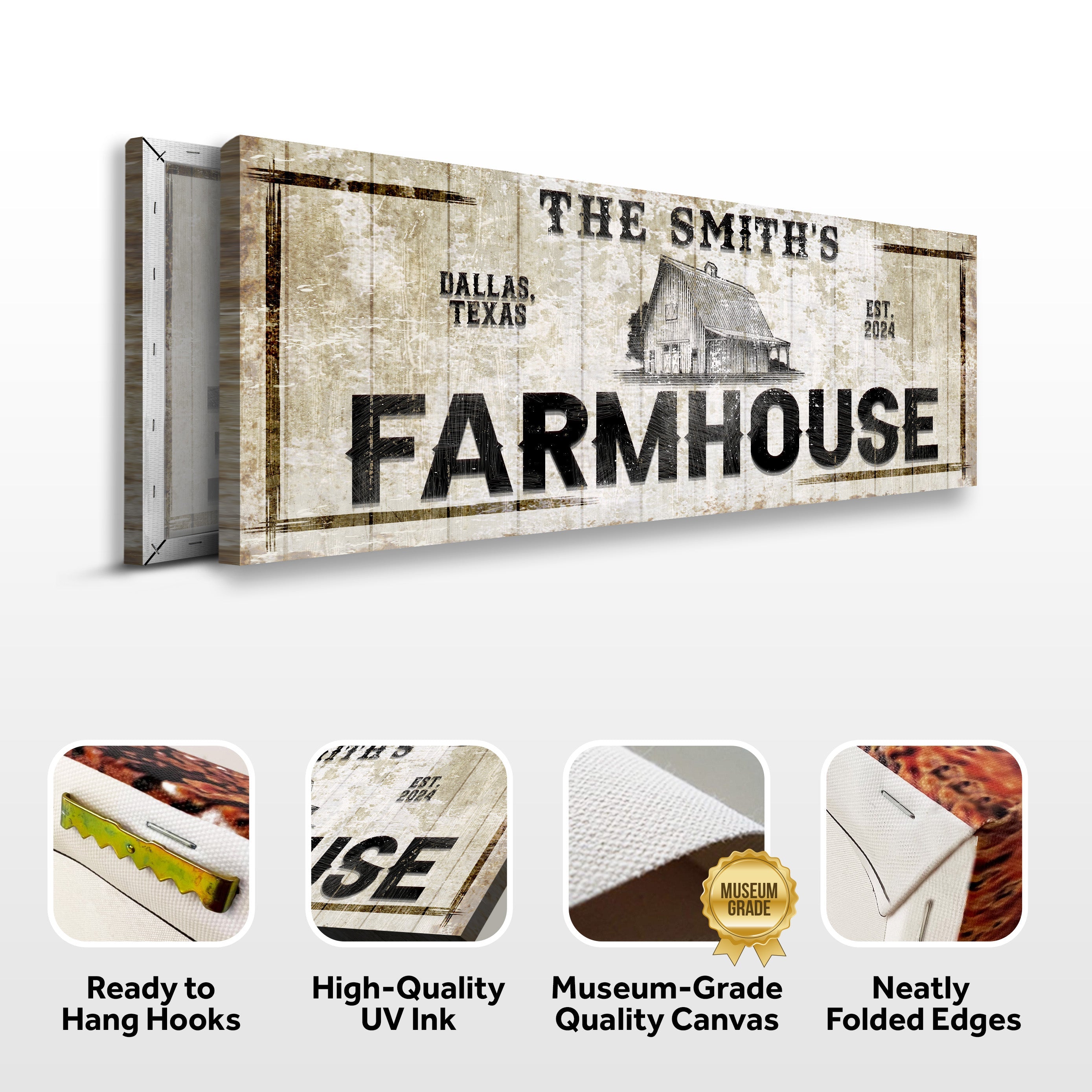 Custom Rustic Farmhouse Sign on sale at MyriadMart