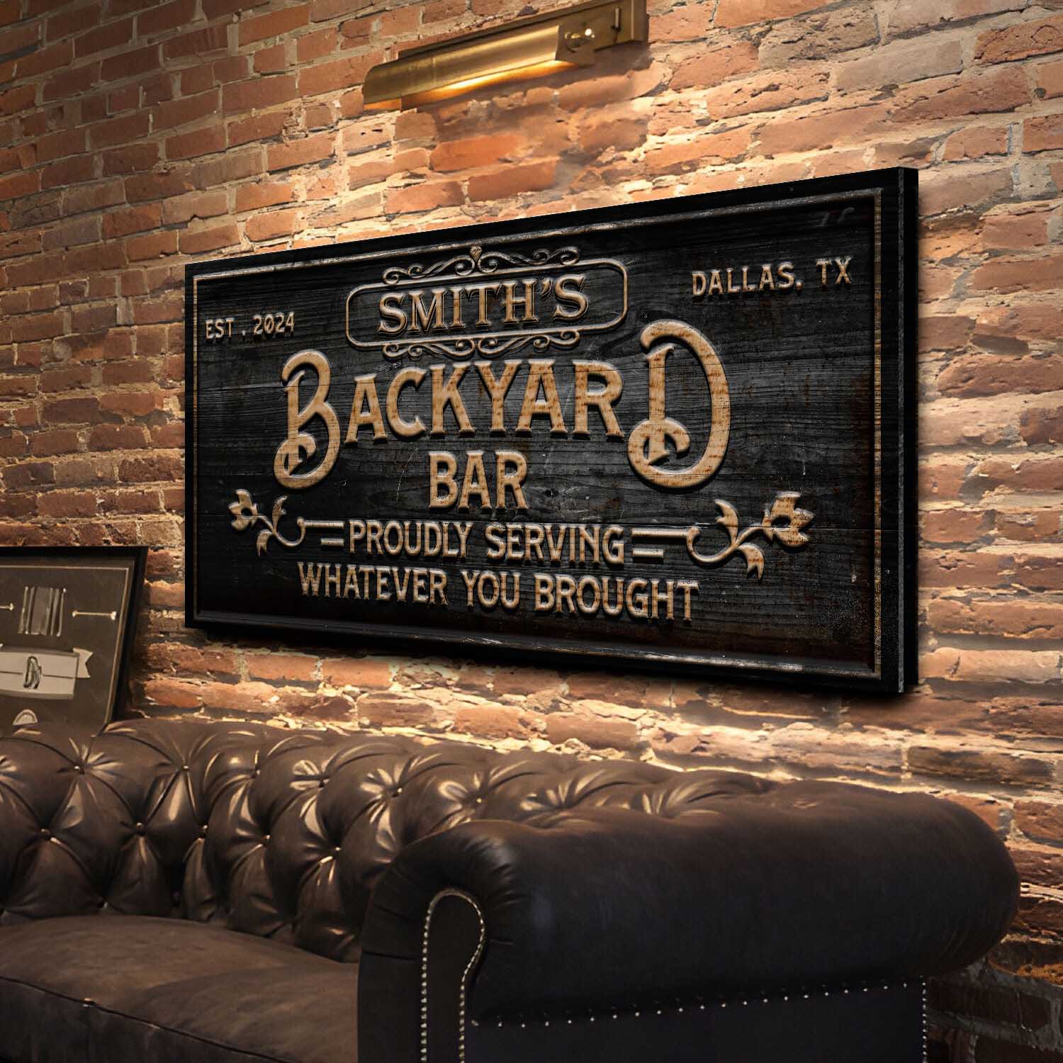 Custom Vintage Rust Basement Bar II on sale at MyriadMart