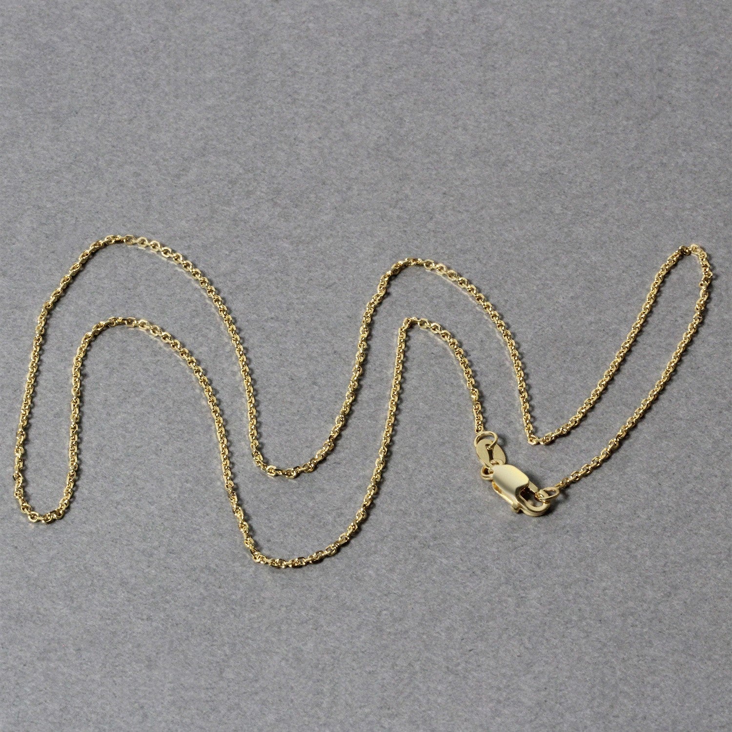 10k Yellow Gold Diamond Cut Cable Link Chain 1.10 mm on sale at MyriadMart