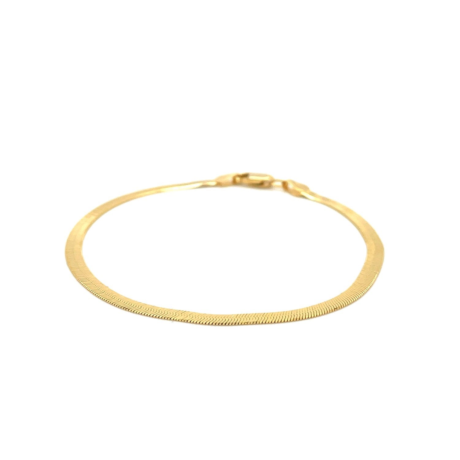 Imperial Herringbone Bracelet in 10k Yellow Gold 2.80 mm on sale at MyriadMart