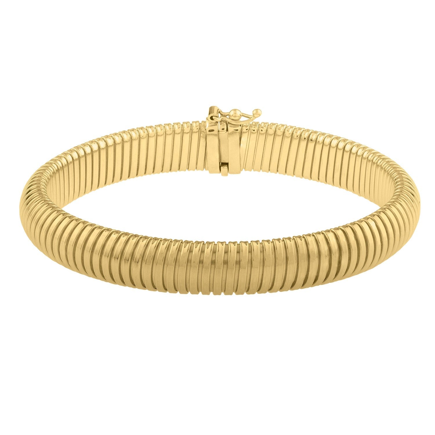 14k Yellow Gold Tubogas Bracelet 9.00 mm on sale at MyriadMart