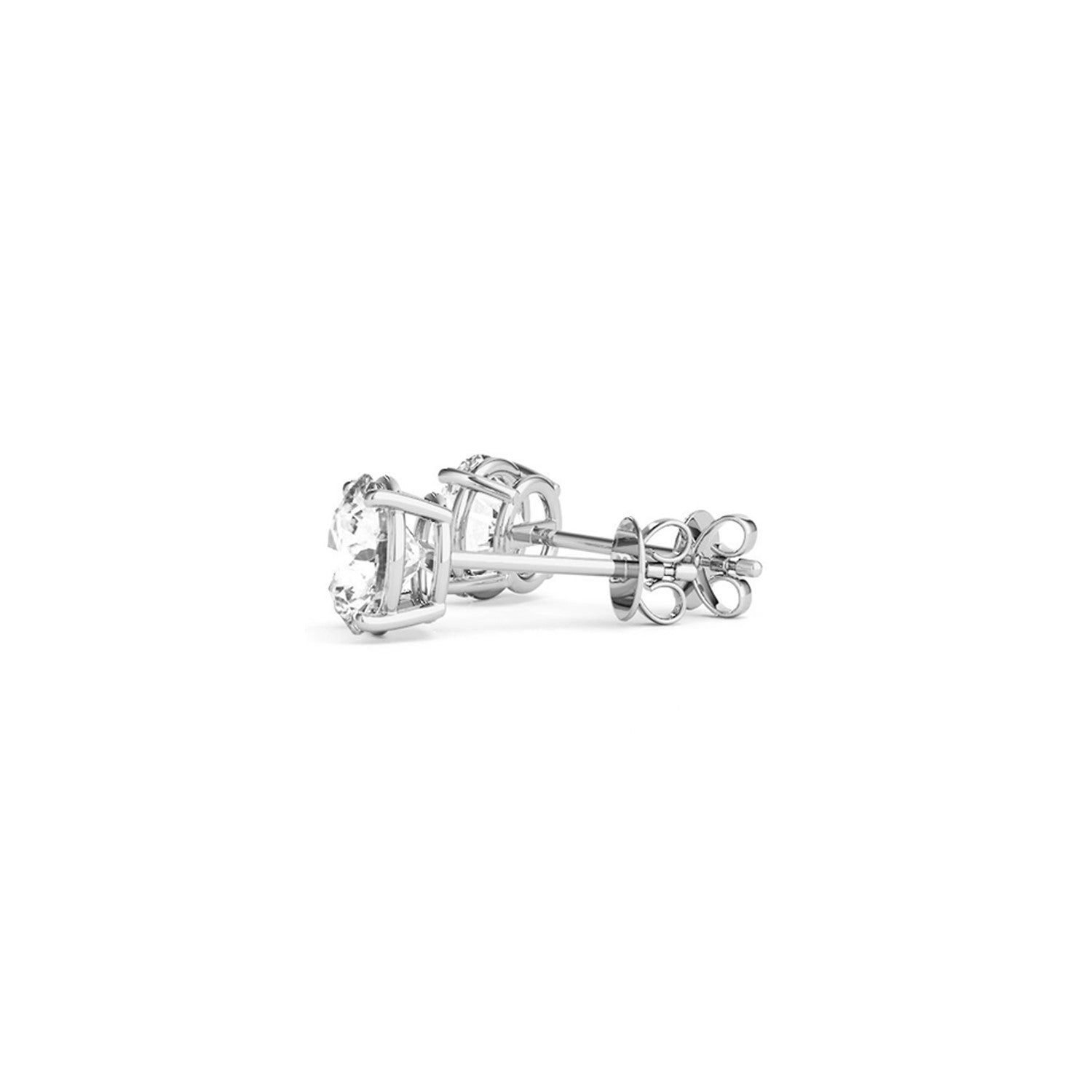 2 cttw Certified IGI Lab Grown Round Diamond Stud Earrings 14k White Gold G/VS2 on sale at MyriadMart