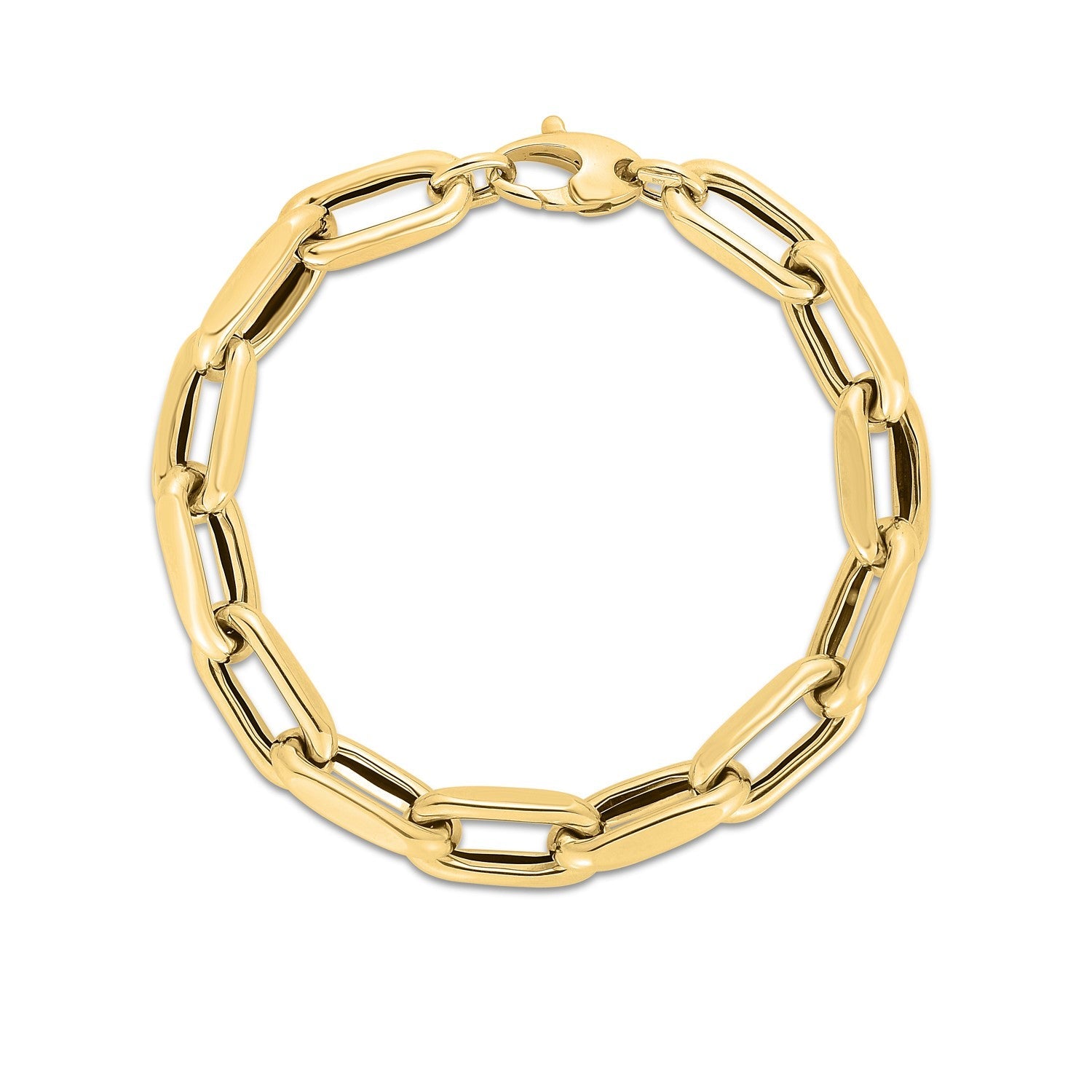 14k Yellow Gold French Cable Link Bracelet 9.00 mm on sale at MyriadMart