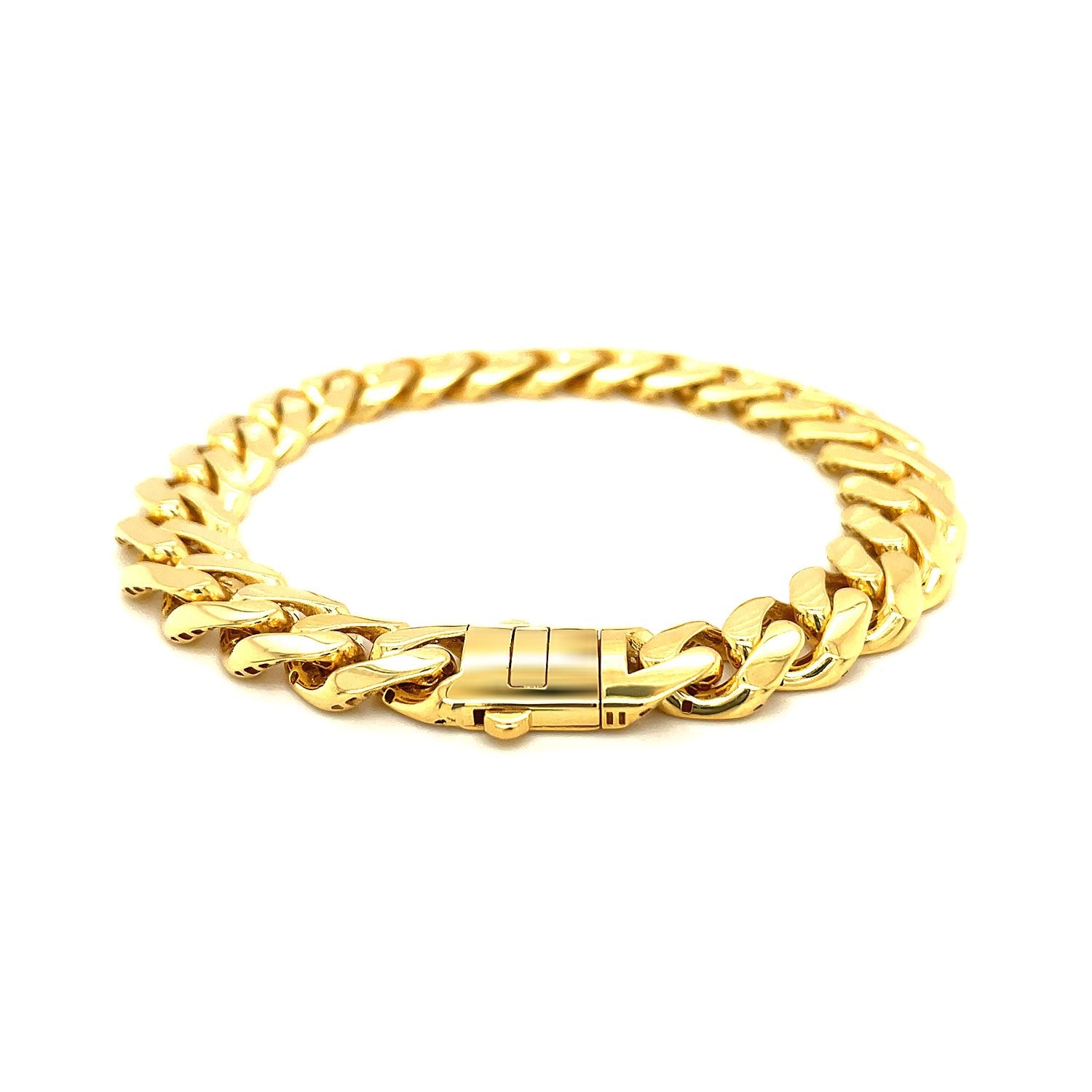 14k Yellow Gold Polished Curb Chain Bracelet on sale at MyriadMart
