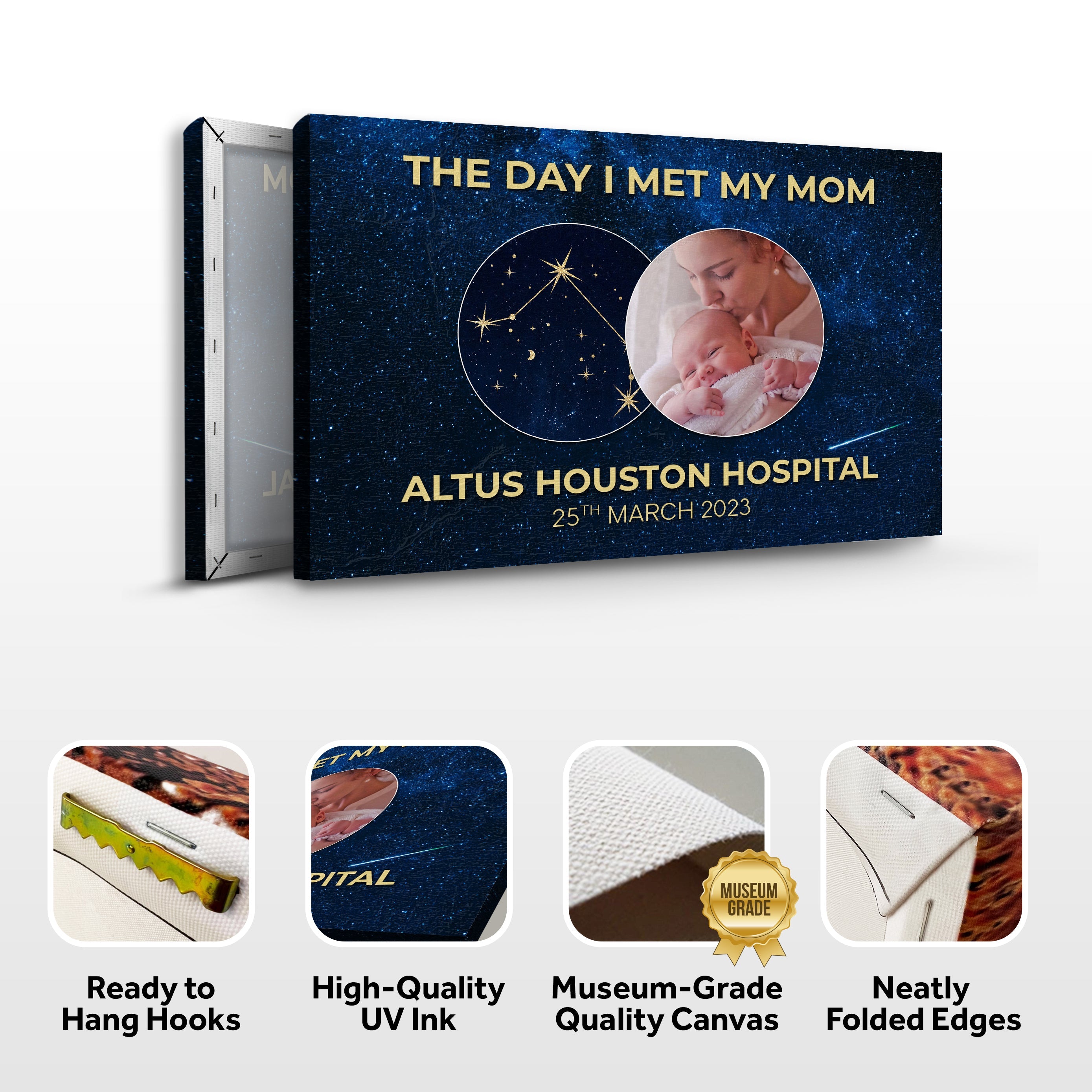 Mother's Day Sign The Day I Met My Mom on sale at MyriadMart