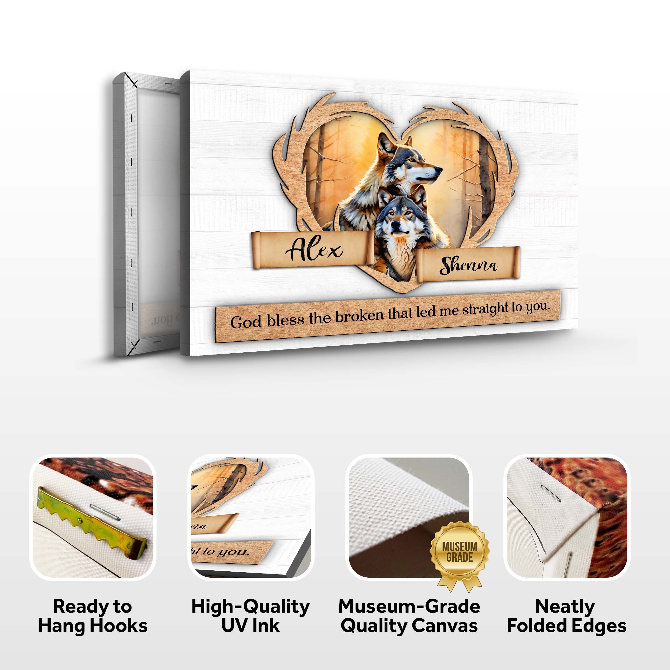 Couple Wolves Sign IV on sale at MyriadMart