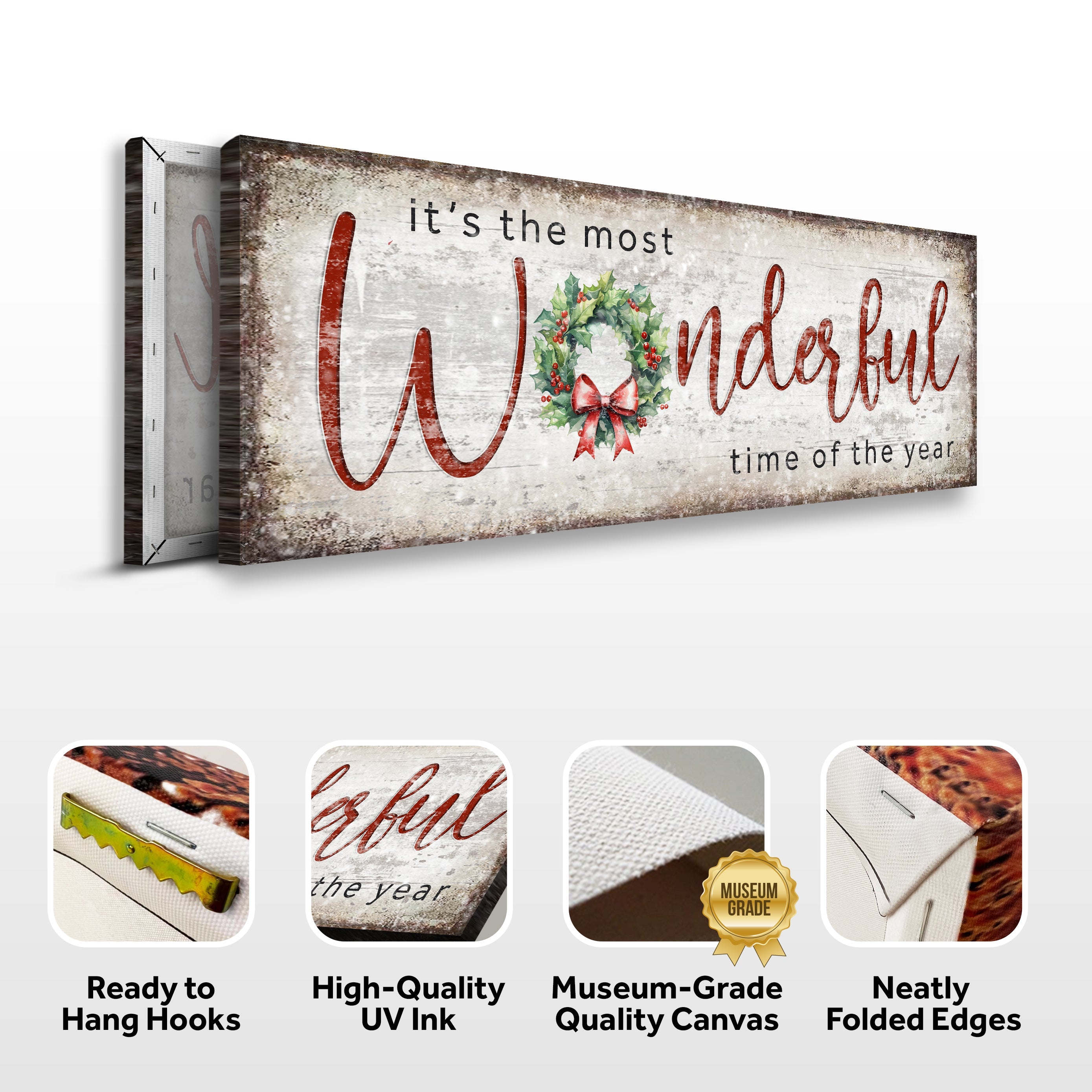 It's the most Wonderful Time of the Year Christmas Sign IV on sale at MyriadMart