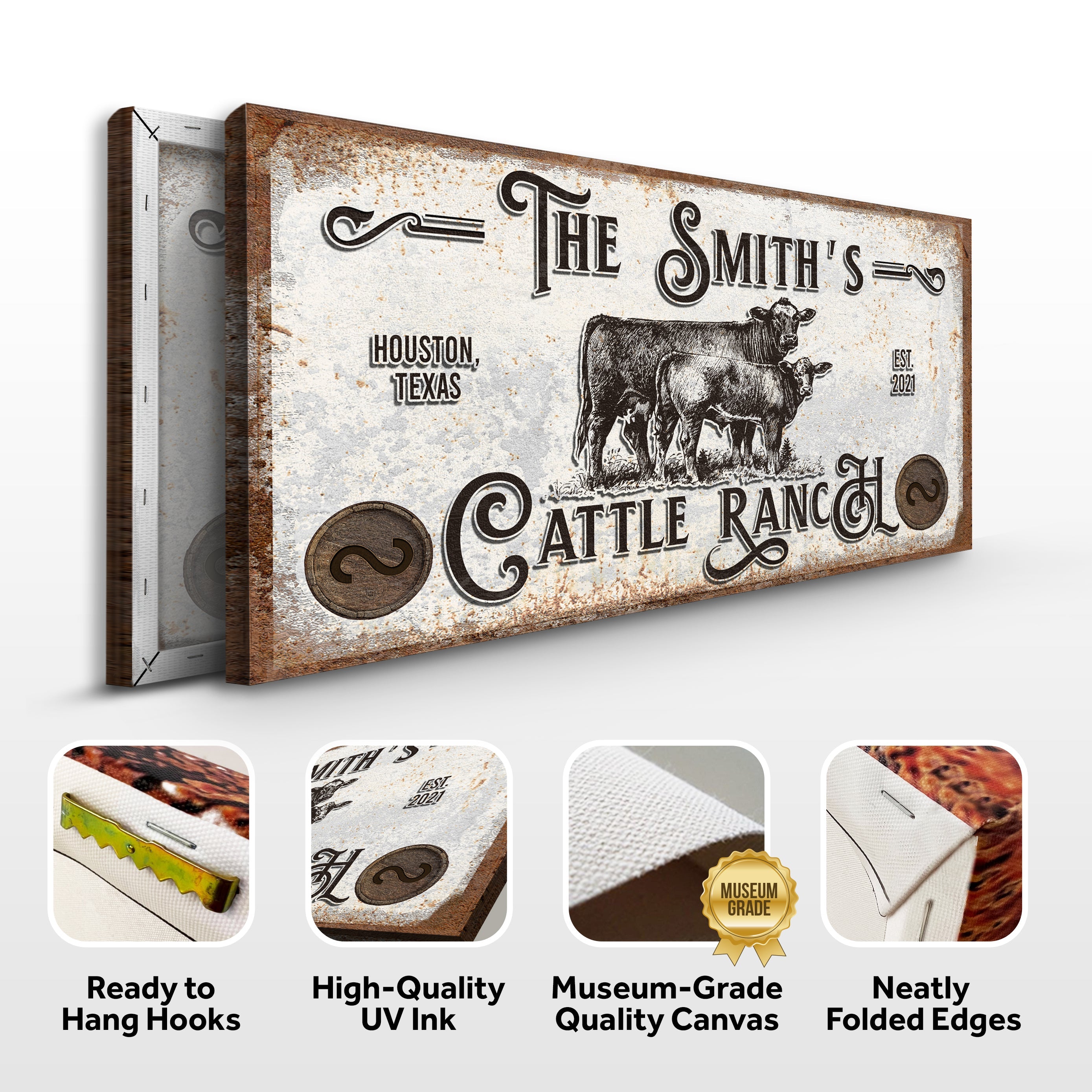 Branded Cattle Ranch Sign IV on sale at MyriadMart