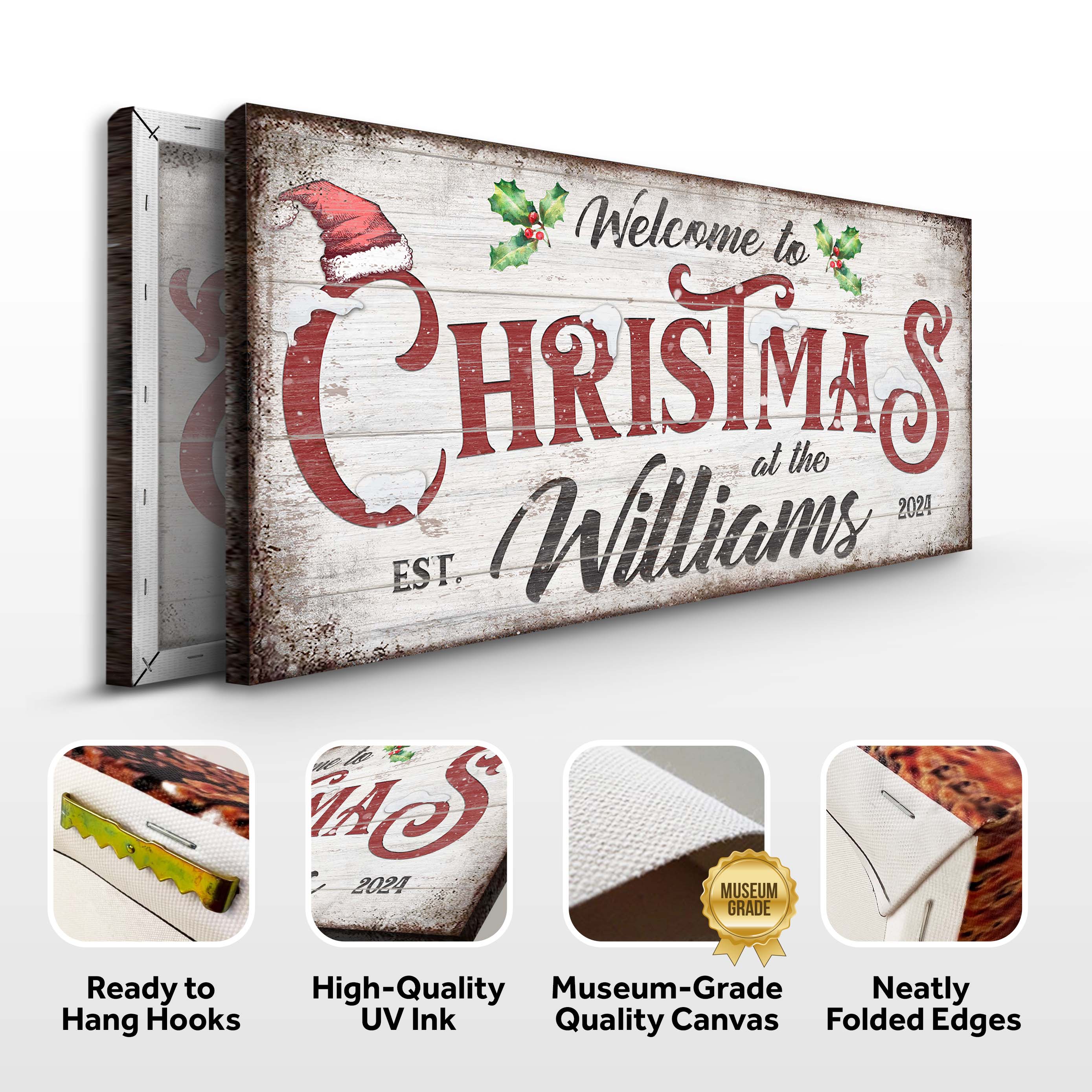 Family Welcome To Christmas Sign V on sale at MyriadMart