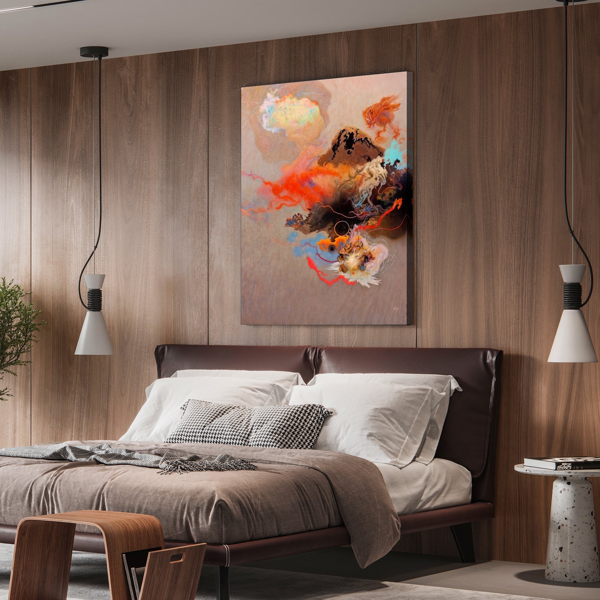 Canvas Print: "Ethereal Unfolding" on sale at MyriadMart