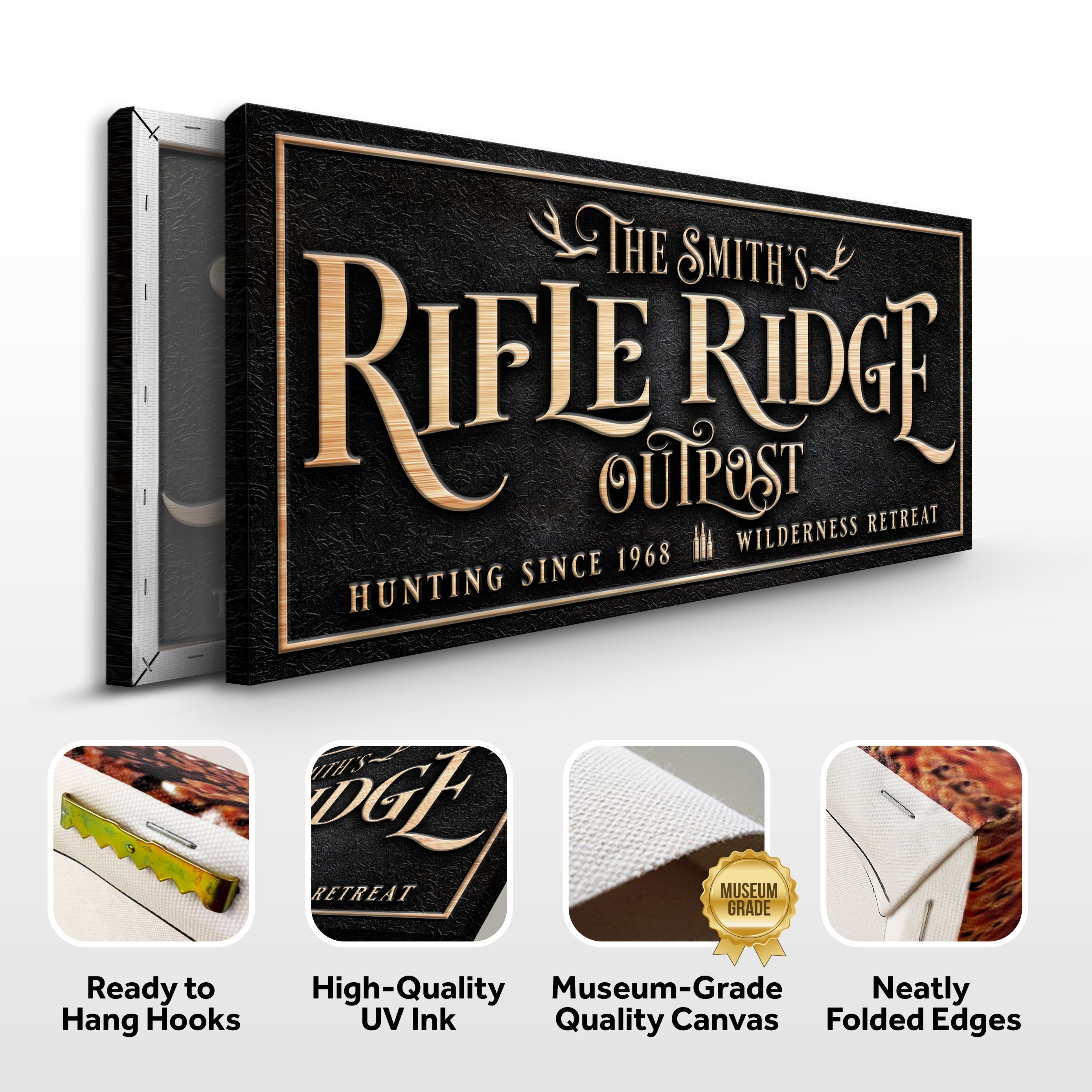 Personalized Rifle Ridge Outpost Family Sign on sale at MyriadMart