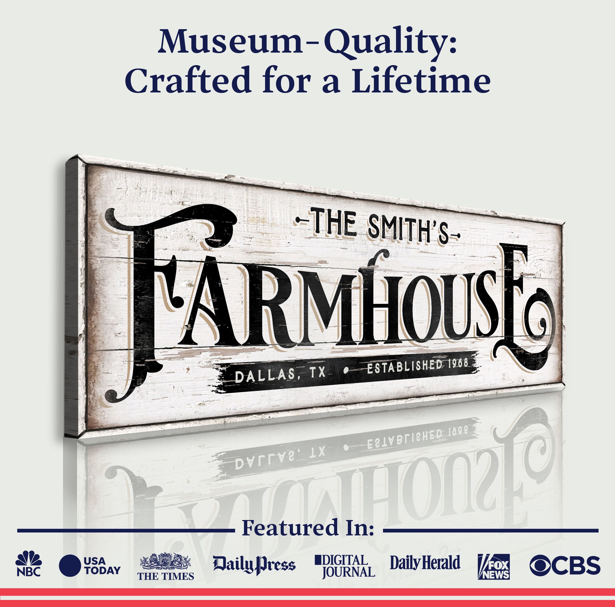 Vintage Rust Farmhouse Sign III on sale at MyriadMart